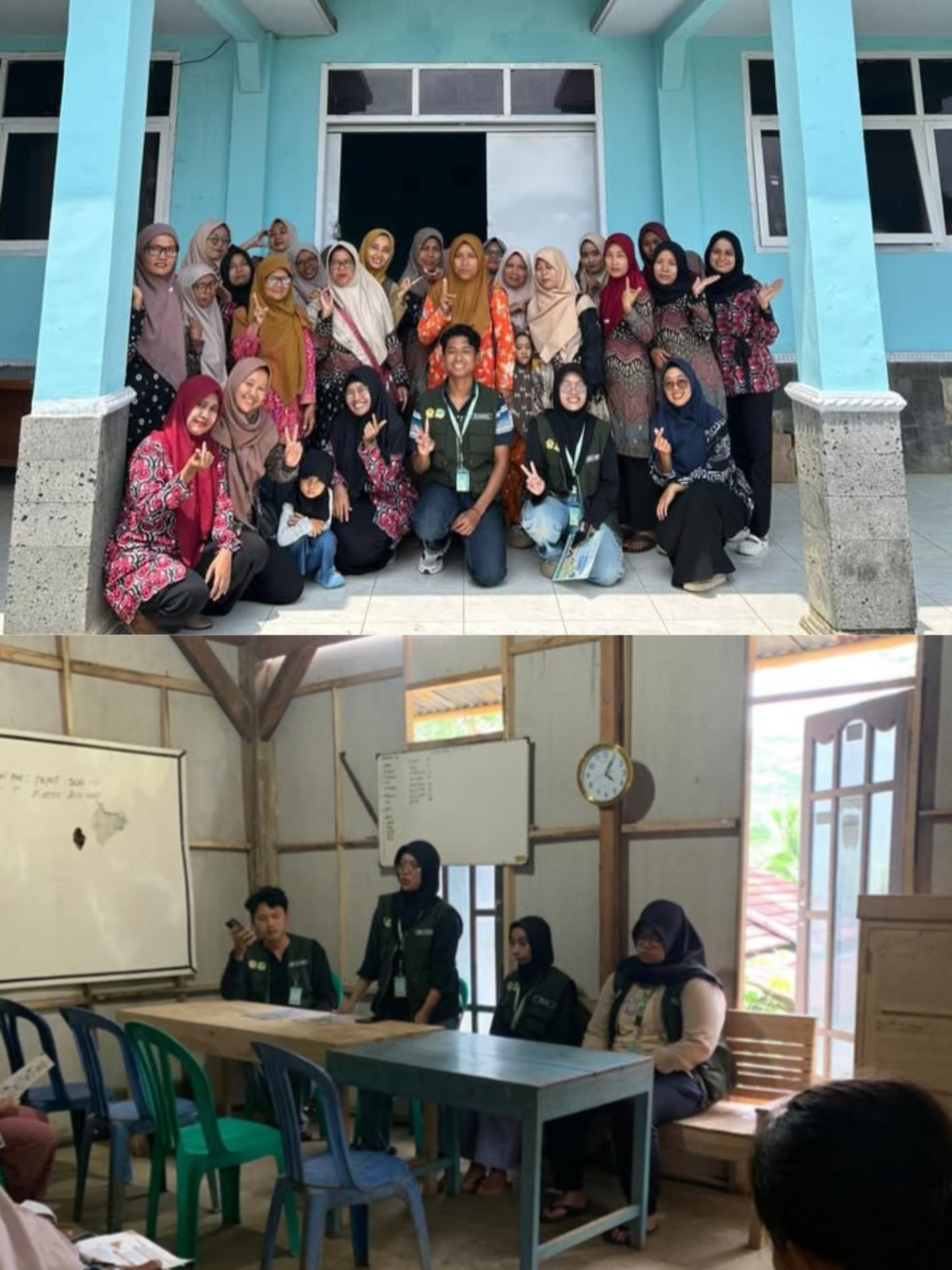 Sosialisasi edukasi kesehatan di daerah rawan banjir kepada ibu-ibu kader dan menjalankan sosialisasi proker rumah sehat siaga bencana