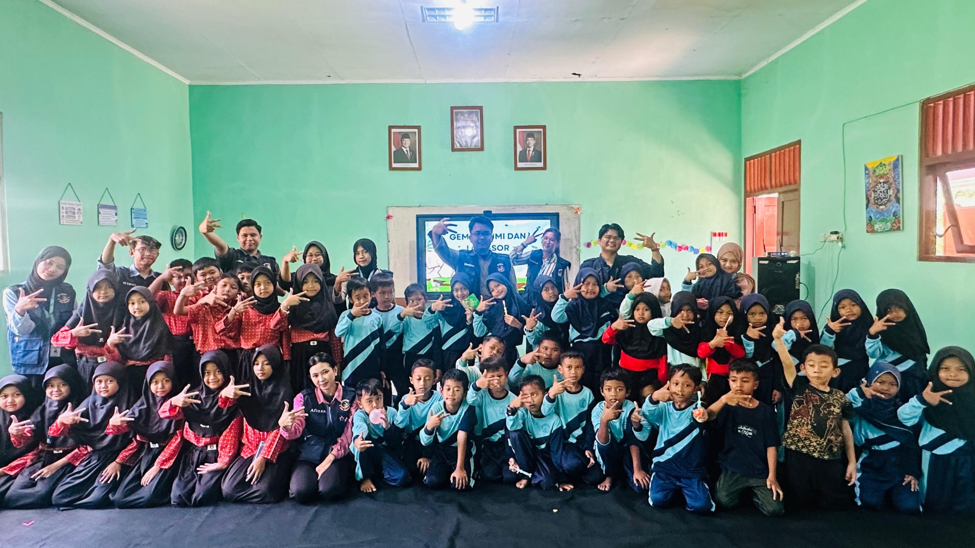 sosialisasi kebencanaan di sdn 1 Kalikesur