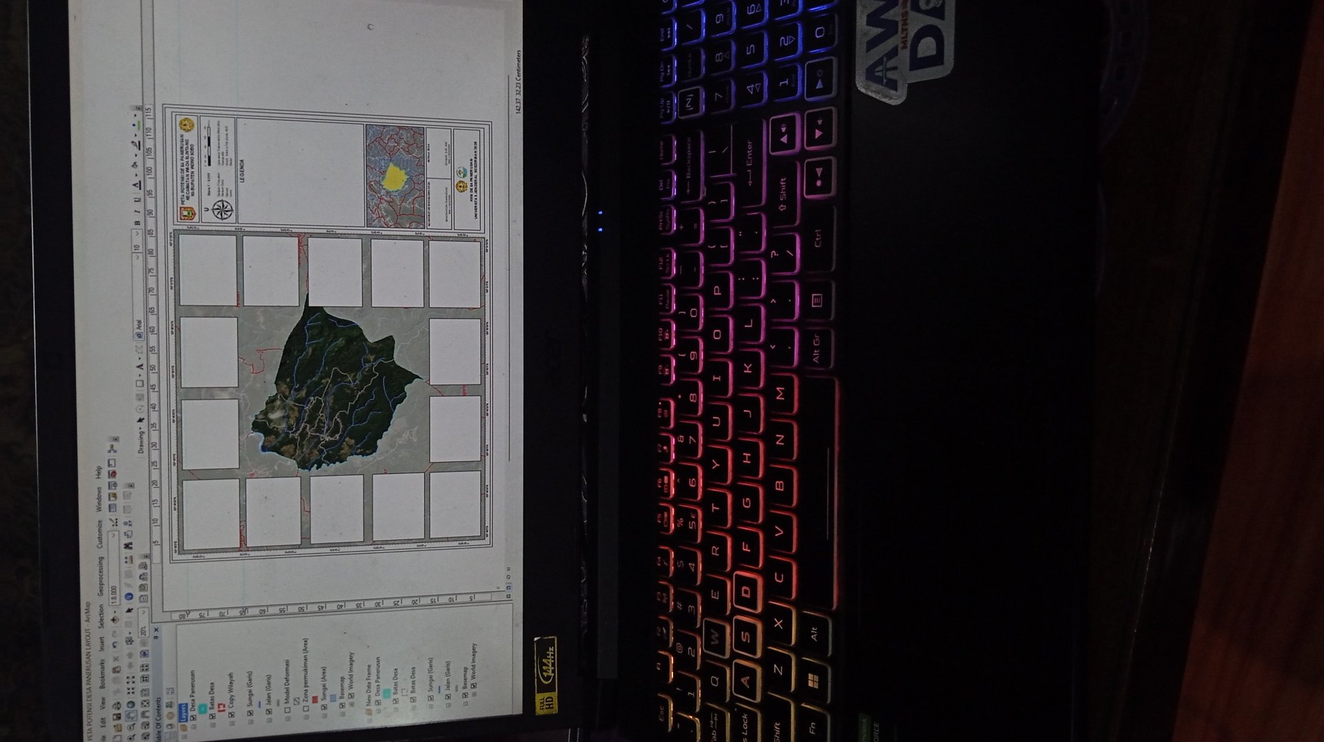 Pembuatan Peta Potensi Desa Panerusan