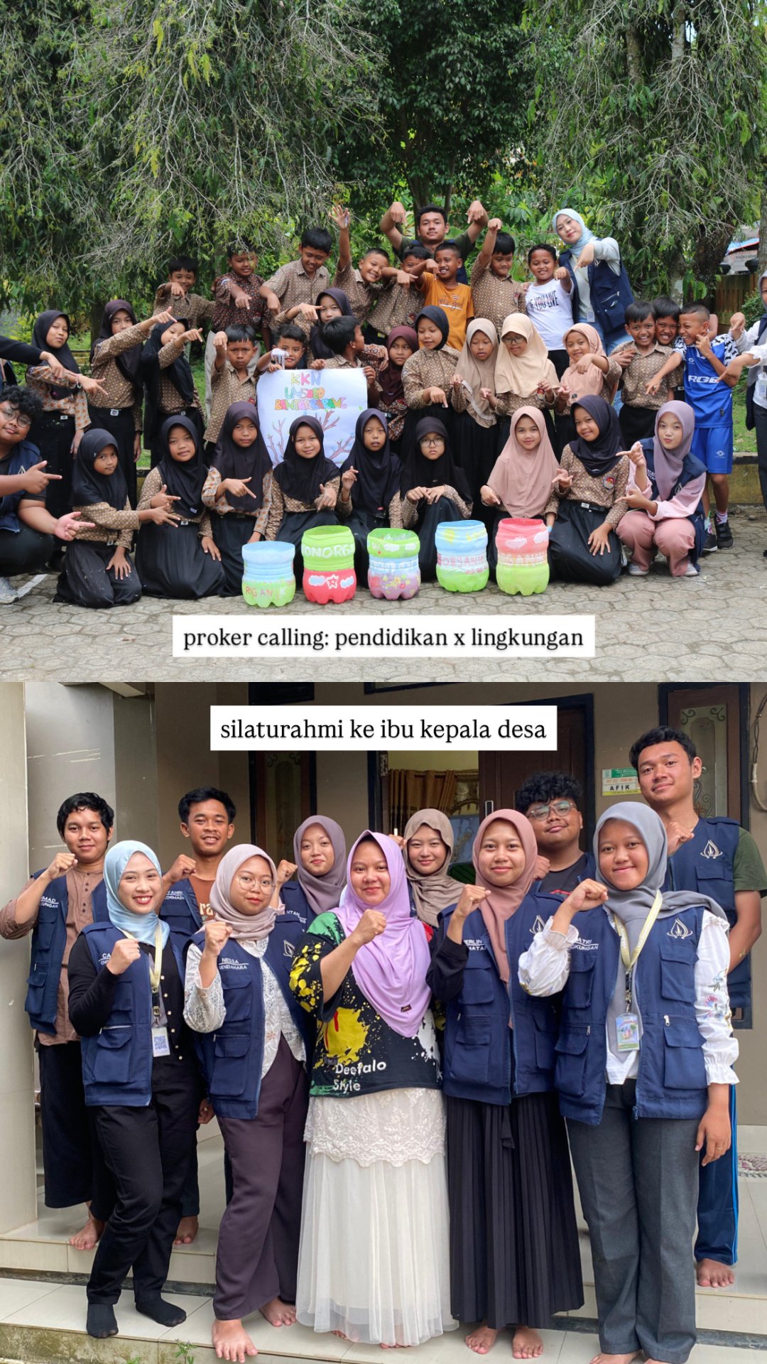 Proker Pendidikan X Lingkungan: Edukasi Pemilahan Sampah dan Praktik Daur Ulang & Koordinasi dengan Kepala Desa