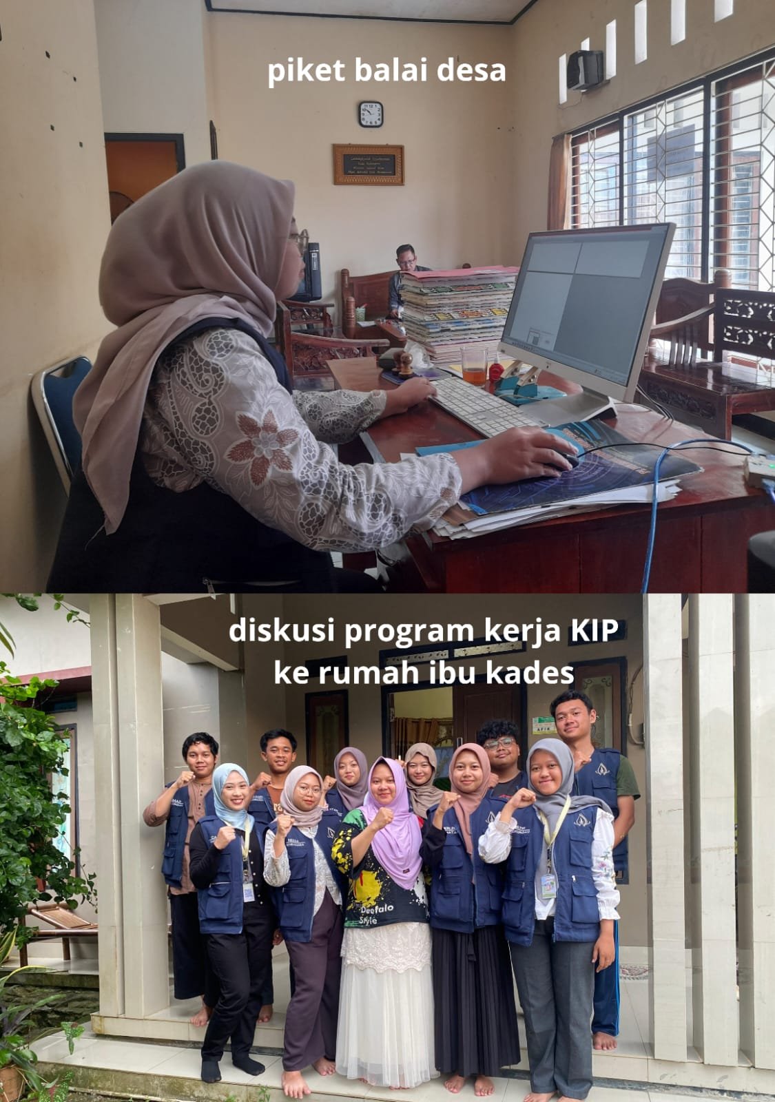 Piket Balai Desa dan Kunjungan Ke Rumah Kades