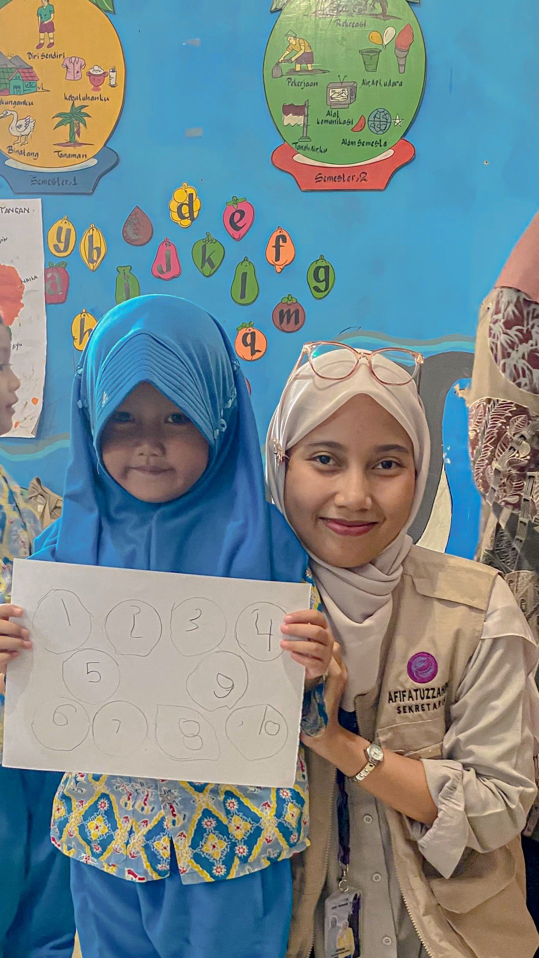 Pendampingan belajar di PAUD