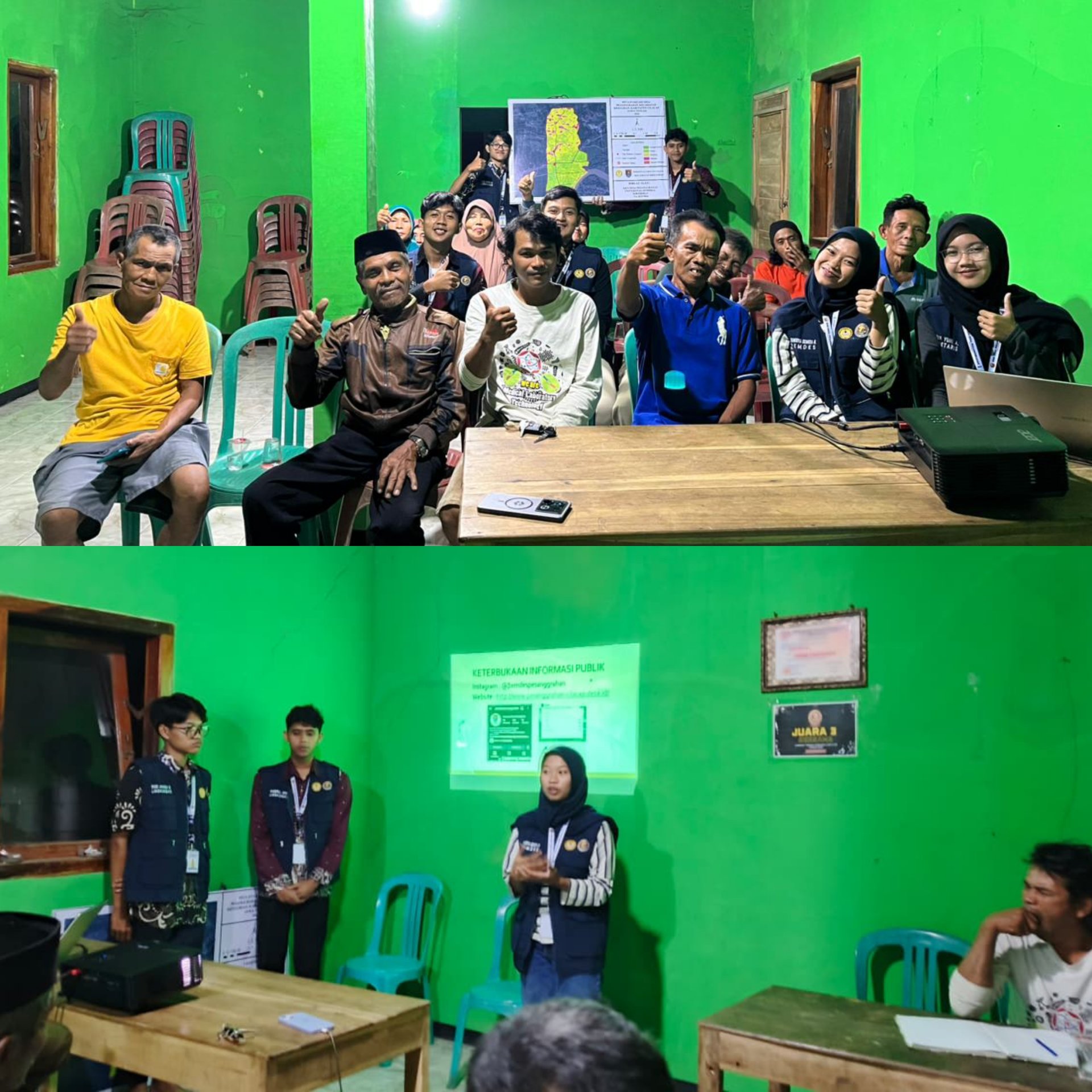 Kegiatan Hari Kedua Puluh Tiga | Bagian 2: Sosialisasi Peta Evakuasi Bencana Tanah Longsor dan Penyuluhan Keterbukaan Informasi Publik