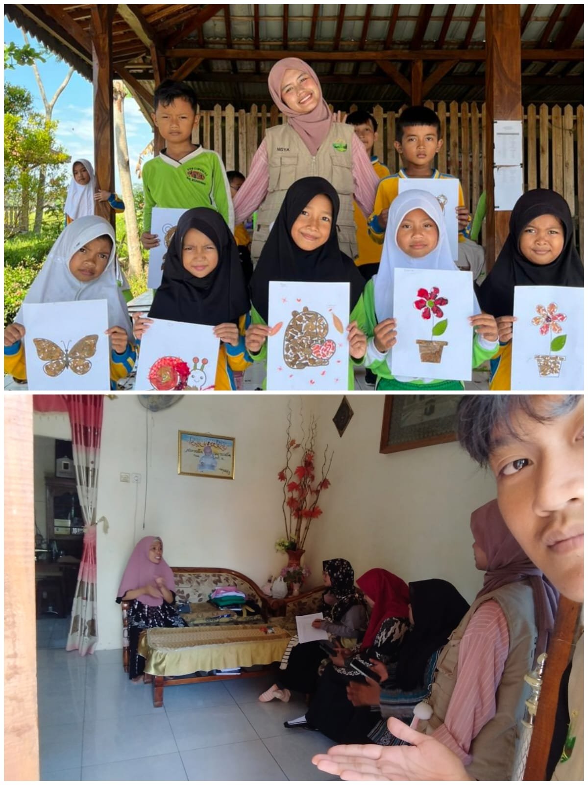 Day 23 Kegiatan Sekolah Alam bersama SDN 02 Ciwuni dan Mengikuti Kegiatan Verifikasi Dinas Kesehatan di desa Ciwuni