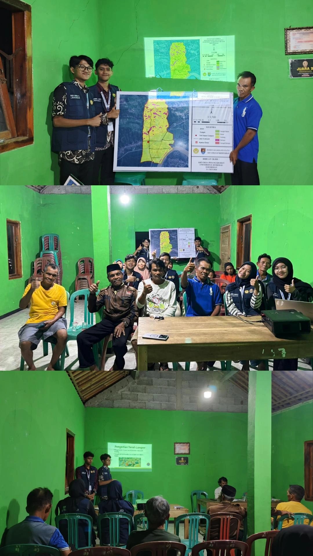 Kegiatan Hari Ke 23 | Sosialisasi peta evakuasi bencana longsor