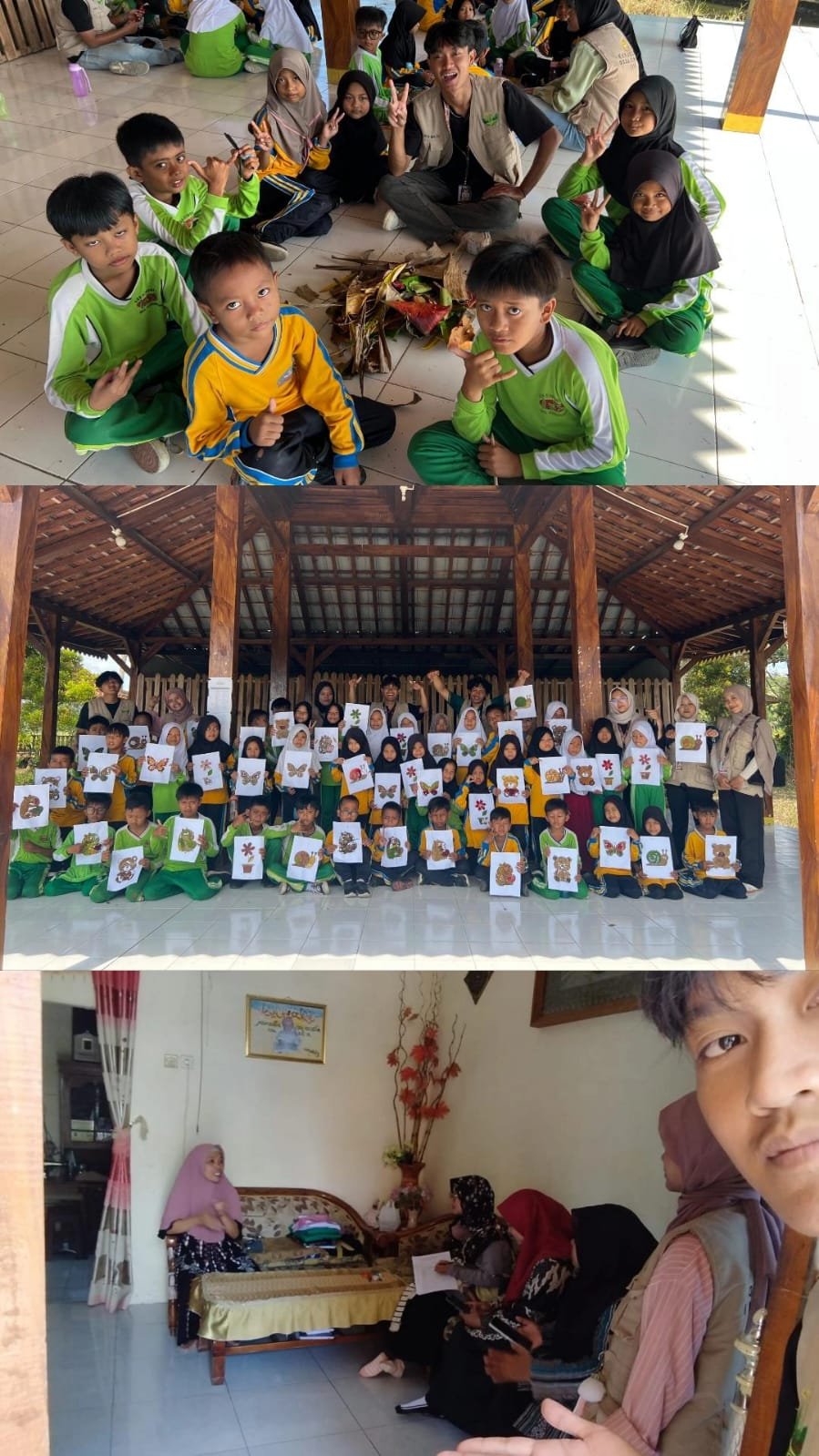Day 23 Kegiatan Sekolah Alam bersama SDN 02 Ciwuni dan Mengikuti Kegiatan Verifikasi Dinas Kesehatan di desa Ciwuni