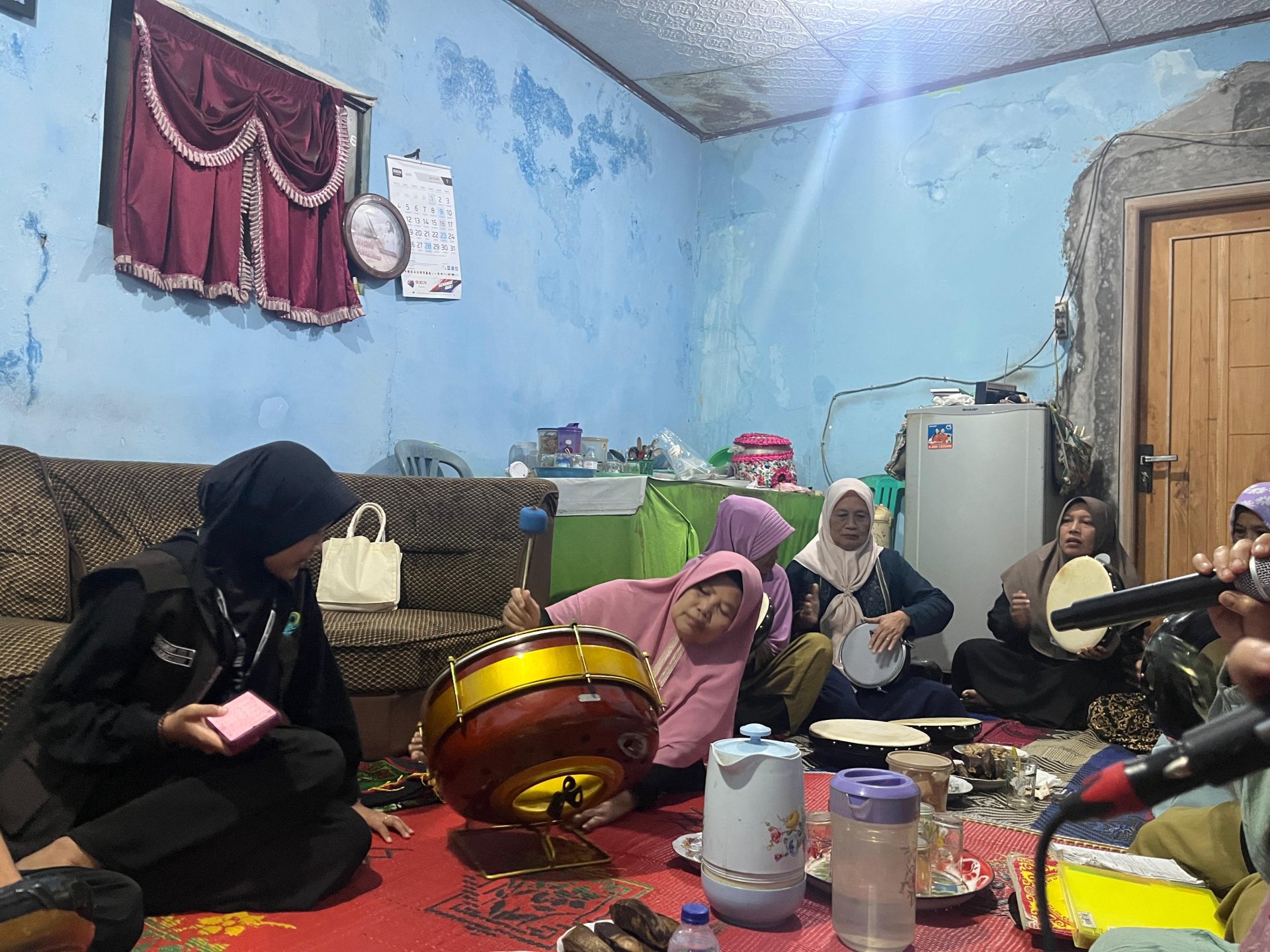 Latihan Hadroh bersam Grup Hadroh Nada Rebana Desa Wanogara Wetan