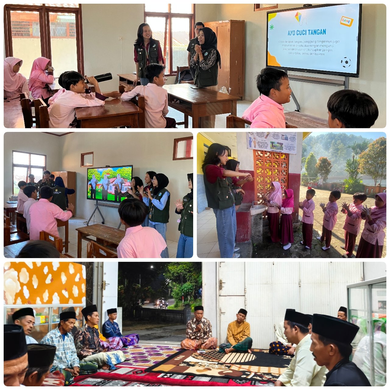 Edukasi Kebersihan Dini di SDN 1 Wadaslintang dan Tahlilan Rutin