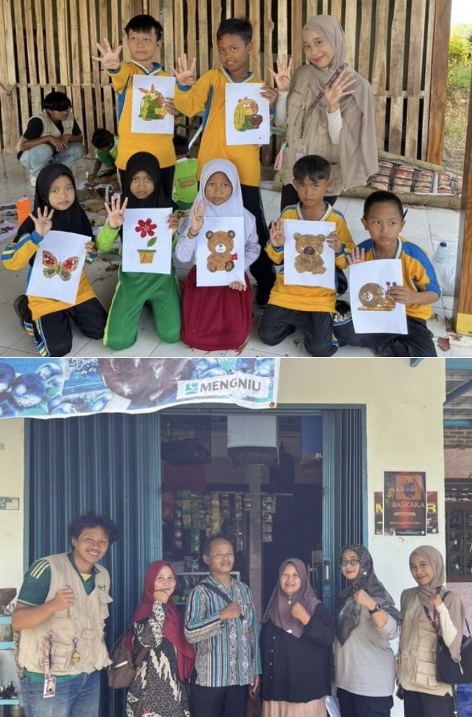 Day 23 “Kegiatan Sekolah Alam Bersama SDN 02 Ciwuni dan Mengikuti Kegiatan Verifikasi STBM Bersama Dinas Kesehatan di desa Ciwuni”