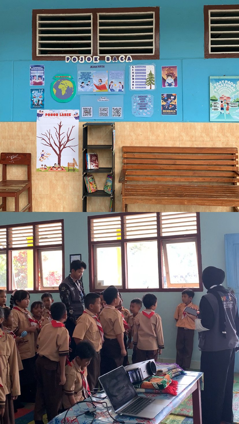 Day 21 - Pelaksanaan Sosialisasi Literasi dan Pembuatan Pojok Baca