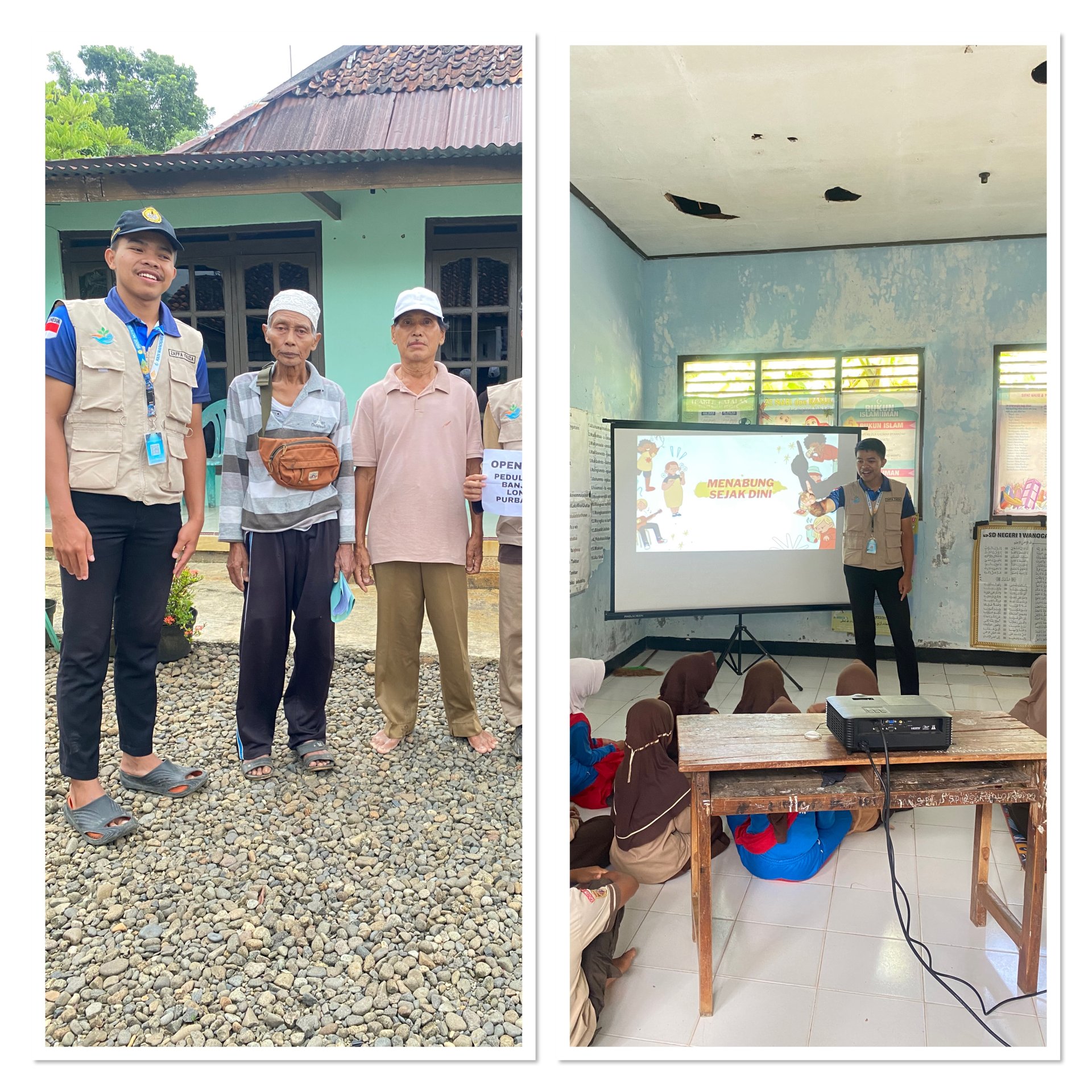 Pelaksanaan Sosialisasi Gemar Menabung, Penggalangan Donasi korban Bencana Purbalingga