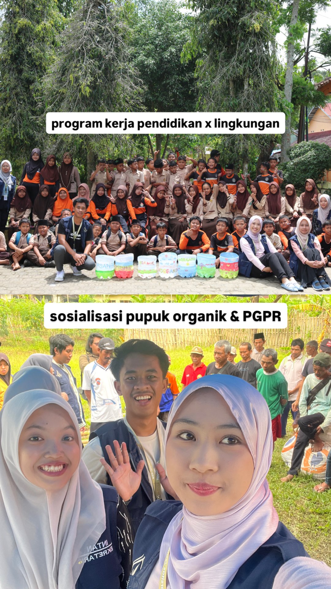 Senam Bersama Siswa SD, Edukasi Pemilahan Sampah, dan Sosialisasi Pupuk Organik