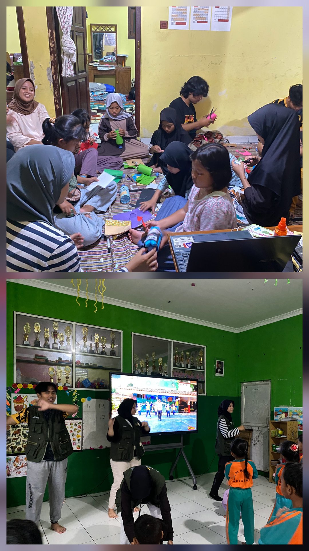 Pendampingan PAUD dan Pemanfaatan Barang Bekas melalui Kegiatan Senam dan Pembuatan Celengan