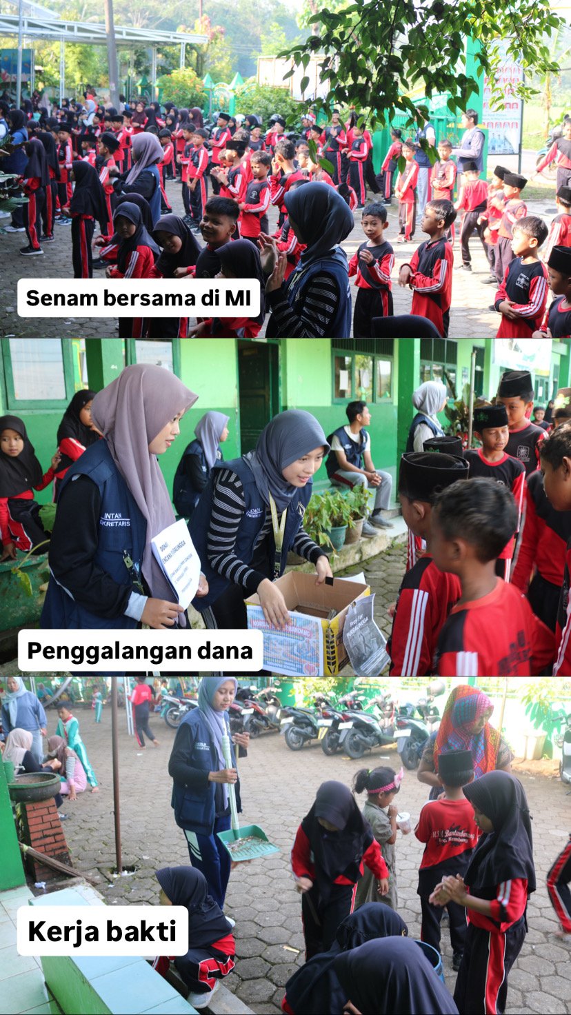 Senam pagi, penggalangan dana dan kerja bakti