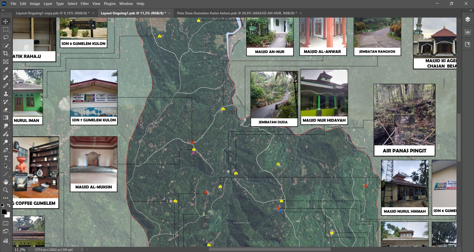 Kelompok KKN Desa Gumelem Kulon Progress Pembuatan Peta
