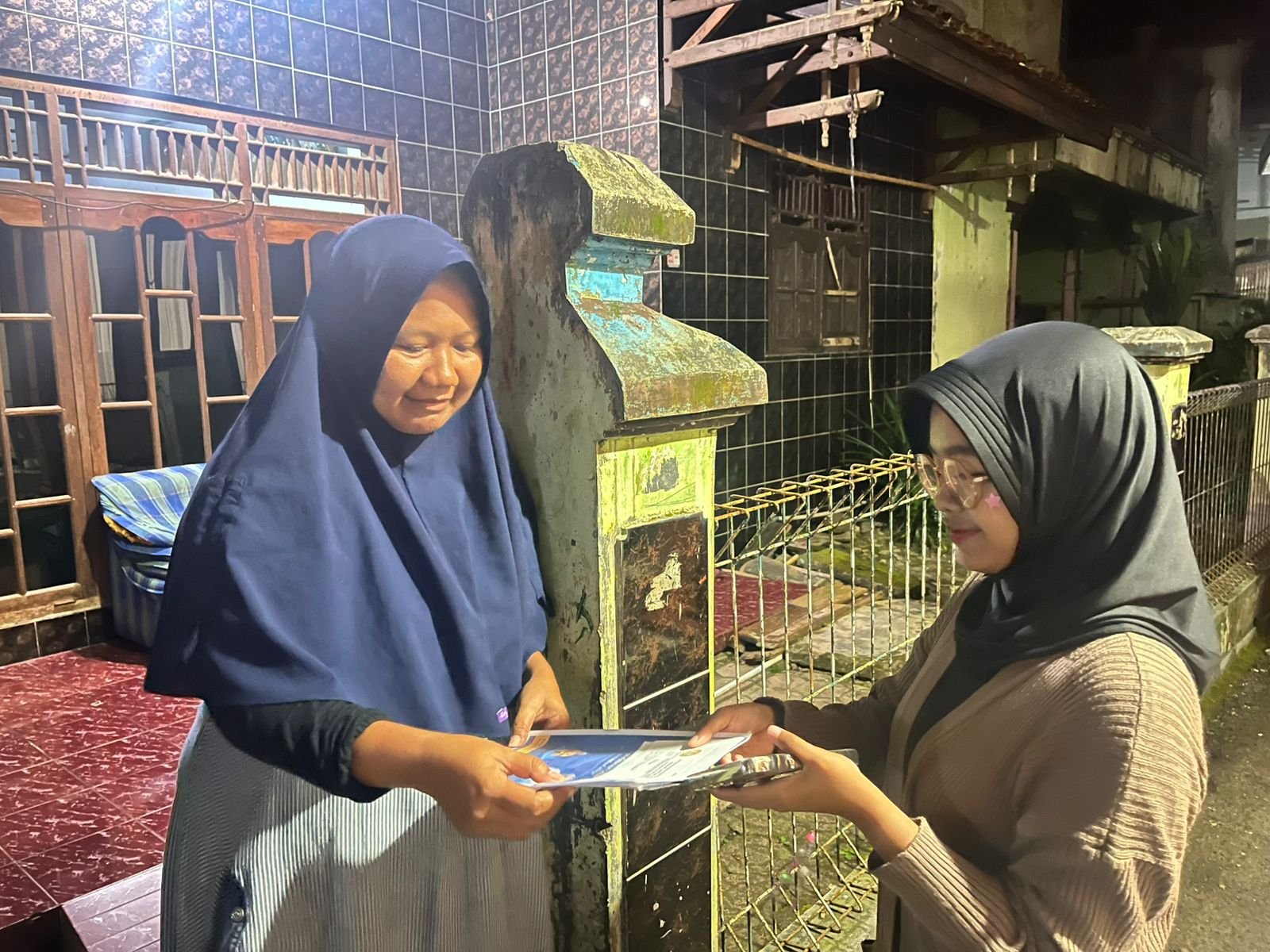 Penyebaran surat undangan sosialisasi bahaya pinjol dan judol