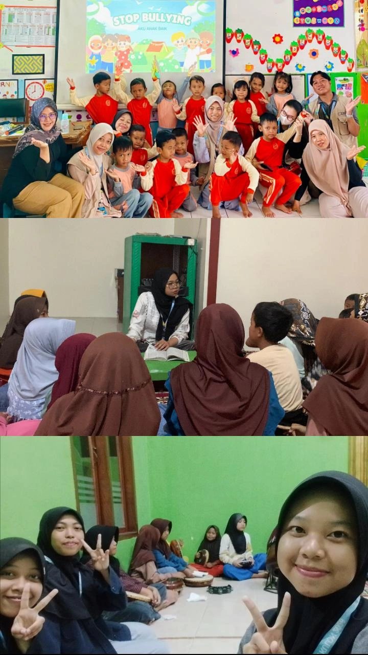 Sosialisasi Anti-Bullying Anak TK, Mengajar TPQ, dan Latihan Hadroh