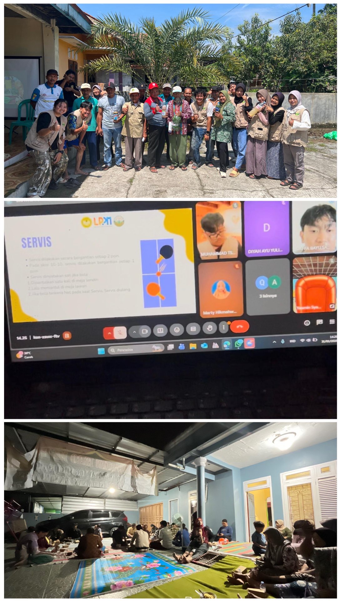 Day 25 “Sosialisasi Pestisida Nabati, Technical Meeting Lomba Tenis Meja Tingkat SD/MI Desa Ciwuni, dan Slapanan RT 3 Dusun Kubangsari”