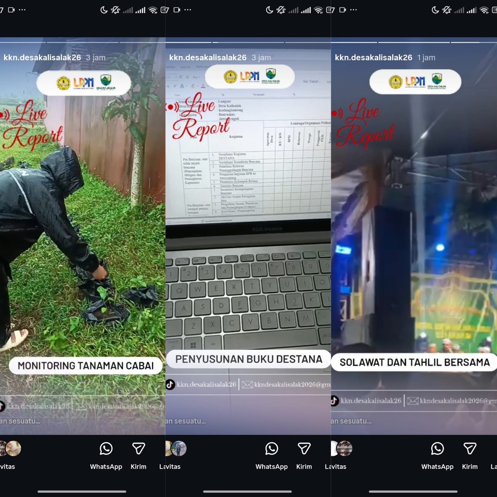 KKN DI DESA KALISALAK HARI KE 25