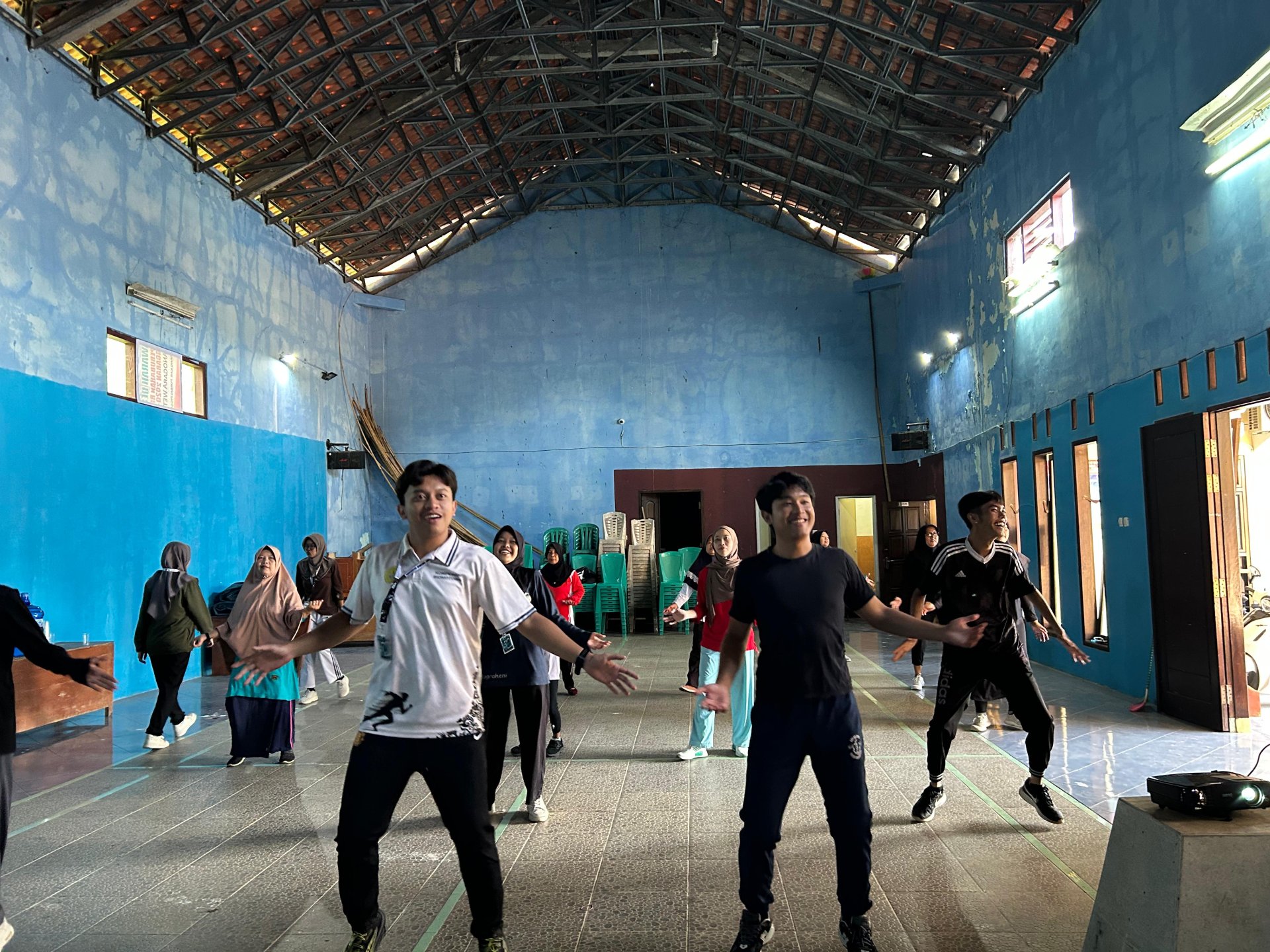 Senam Pagi Bersama Warga Desa