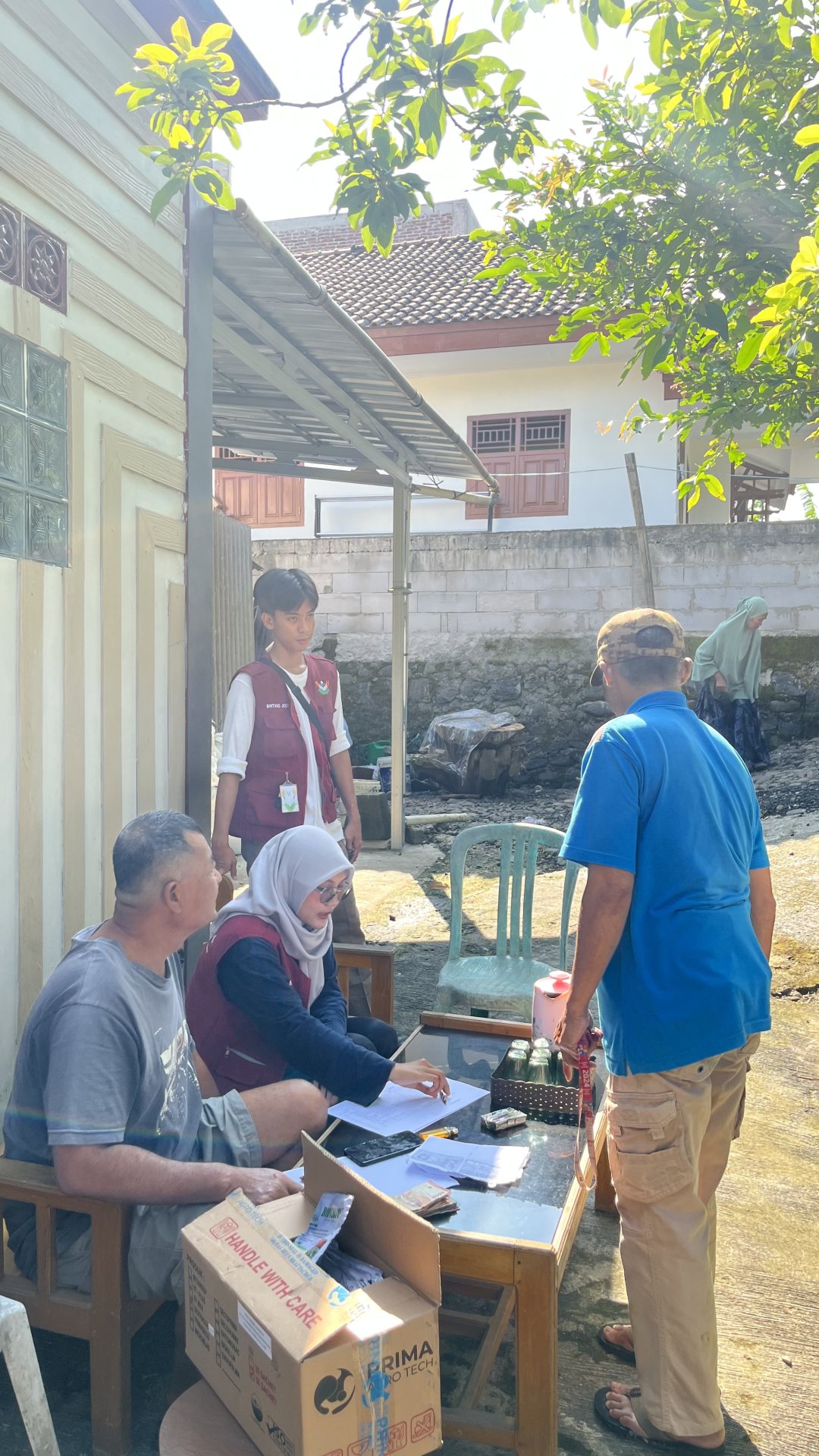 Pembagian pupuk bersama kelompok tani mugi rahayu