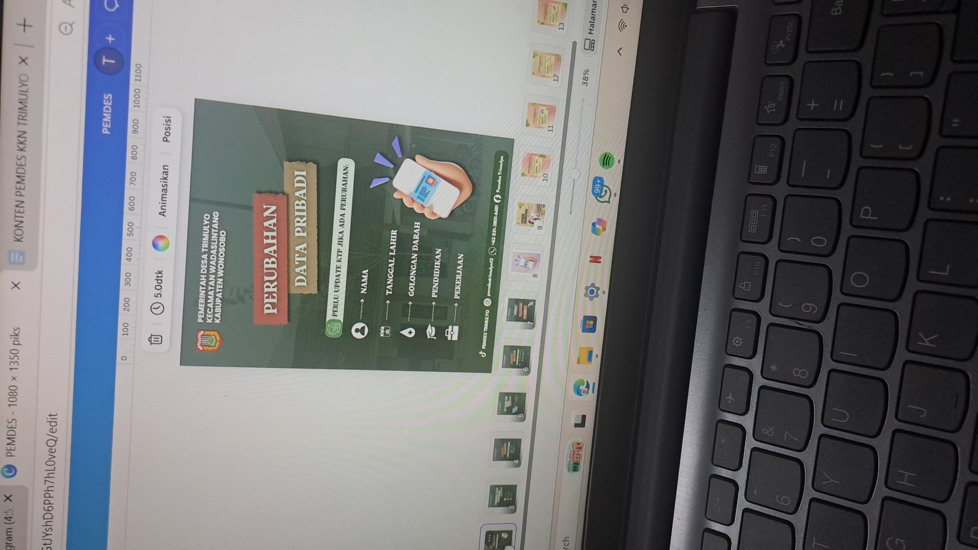 Desain Pemdes dan Kunjungan dari KKN lain