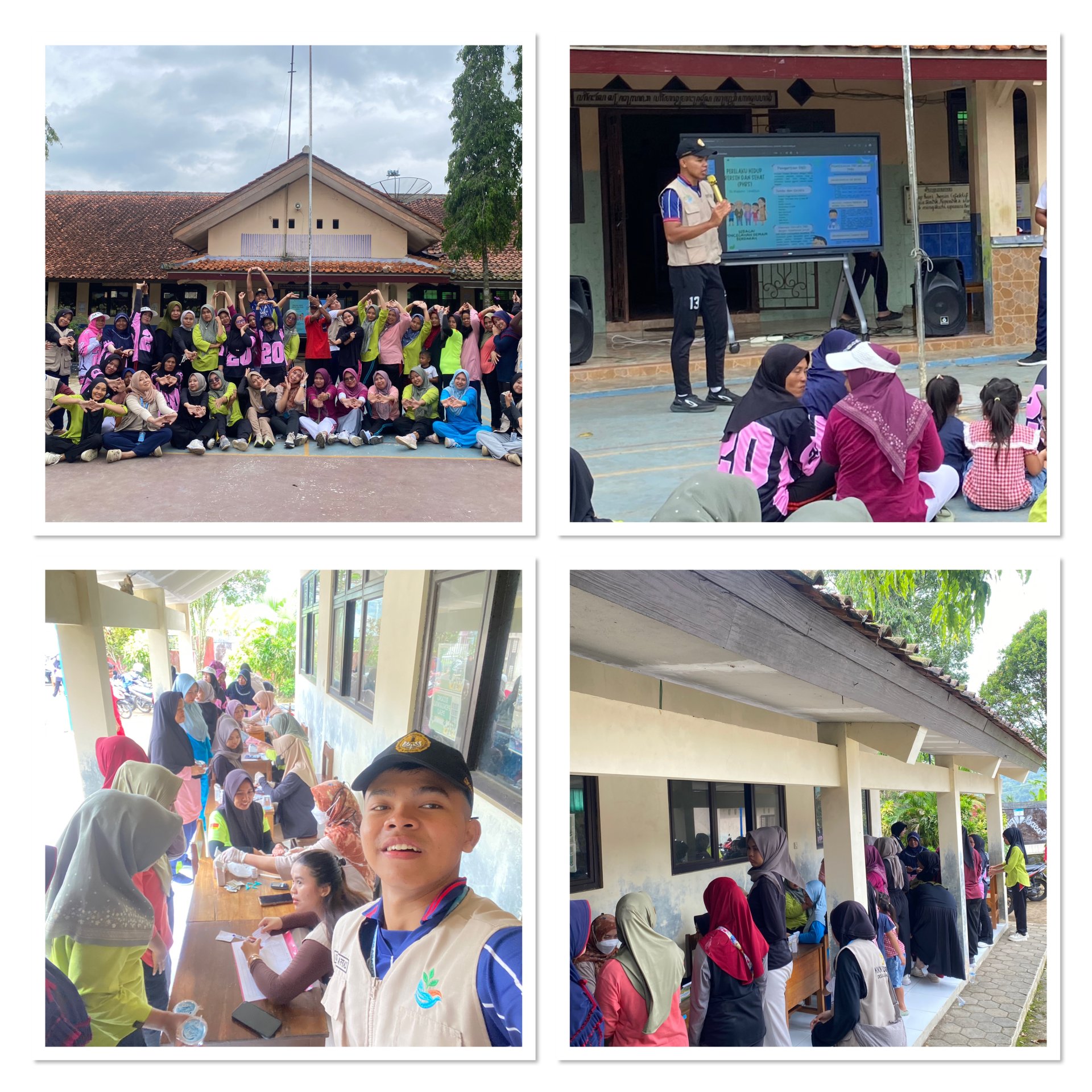 Pelaksanaan Senam Bersama, Sosialisasi DBD, Pemeriksaan Kesehatan gratis