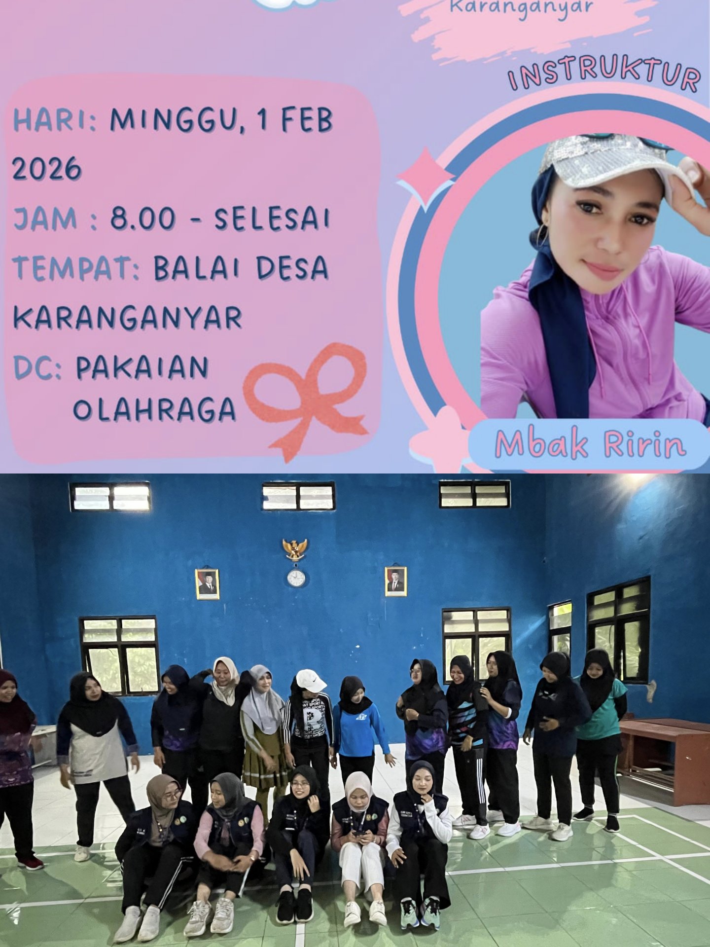 Senam Bersama Ibu-Ibu PKK