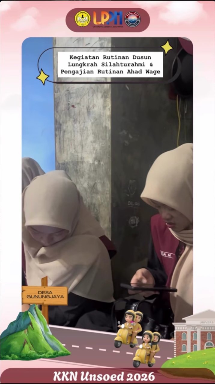 Pengajian Rutinan Ahad Wage dan Rapat Pelepasan KKN bersama Pak Kadus