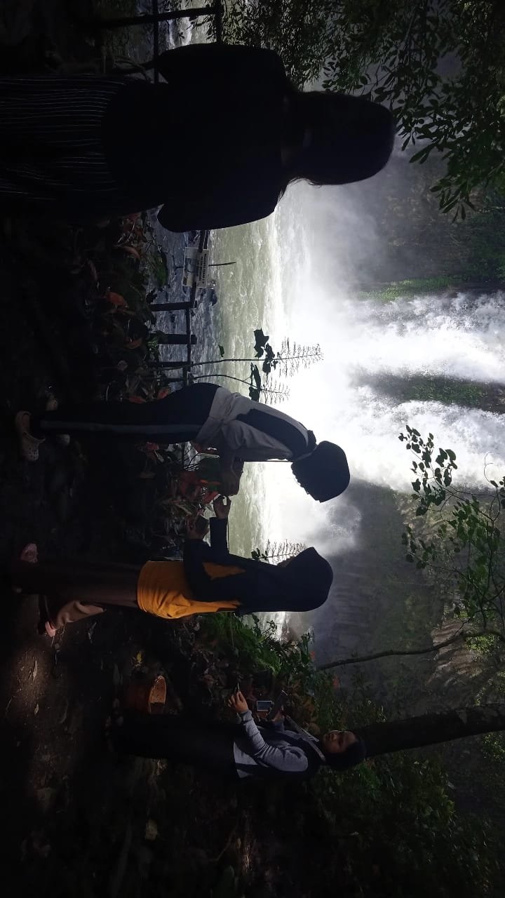 Pengukuran spot foto Curug bengkawah