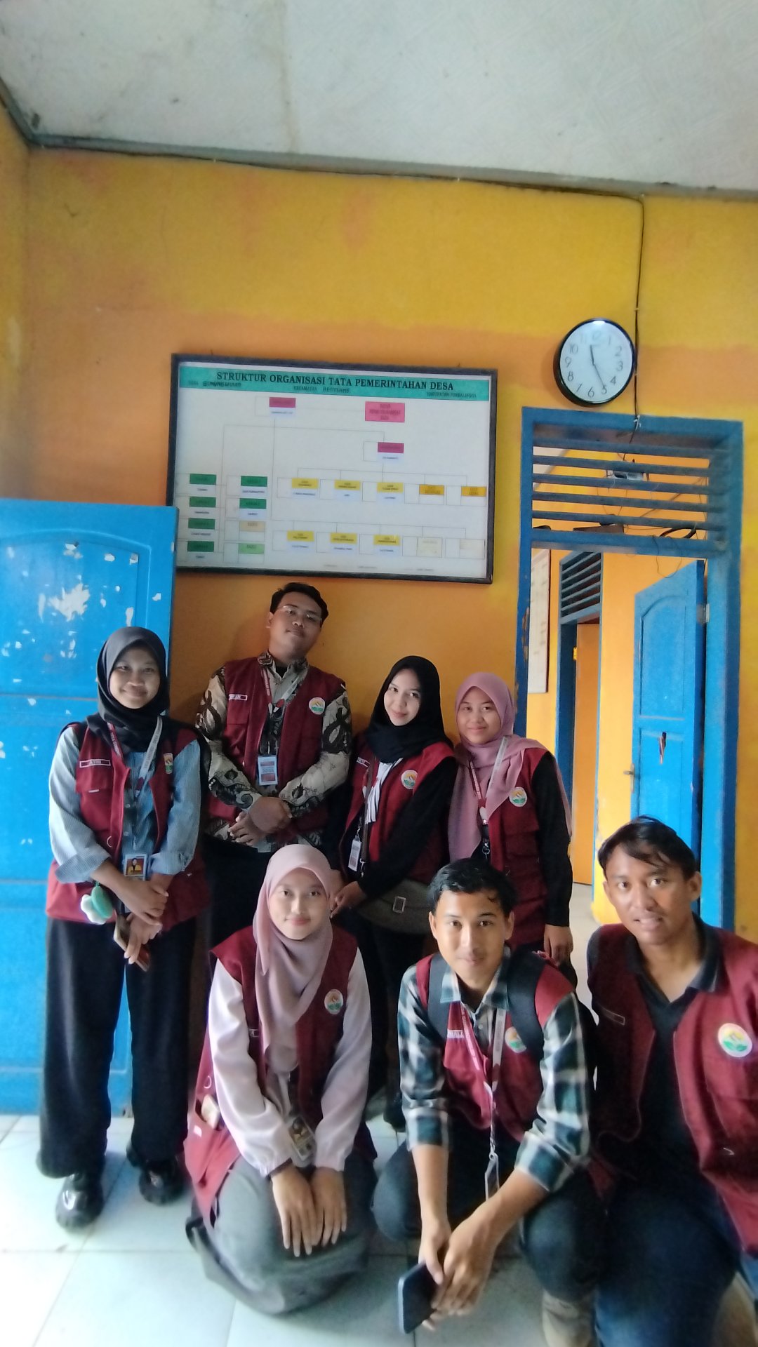 Pemasangan struktur organisasi tata pemerintahan desa