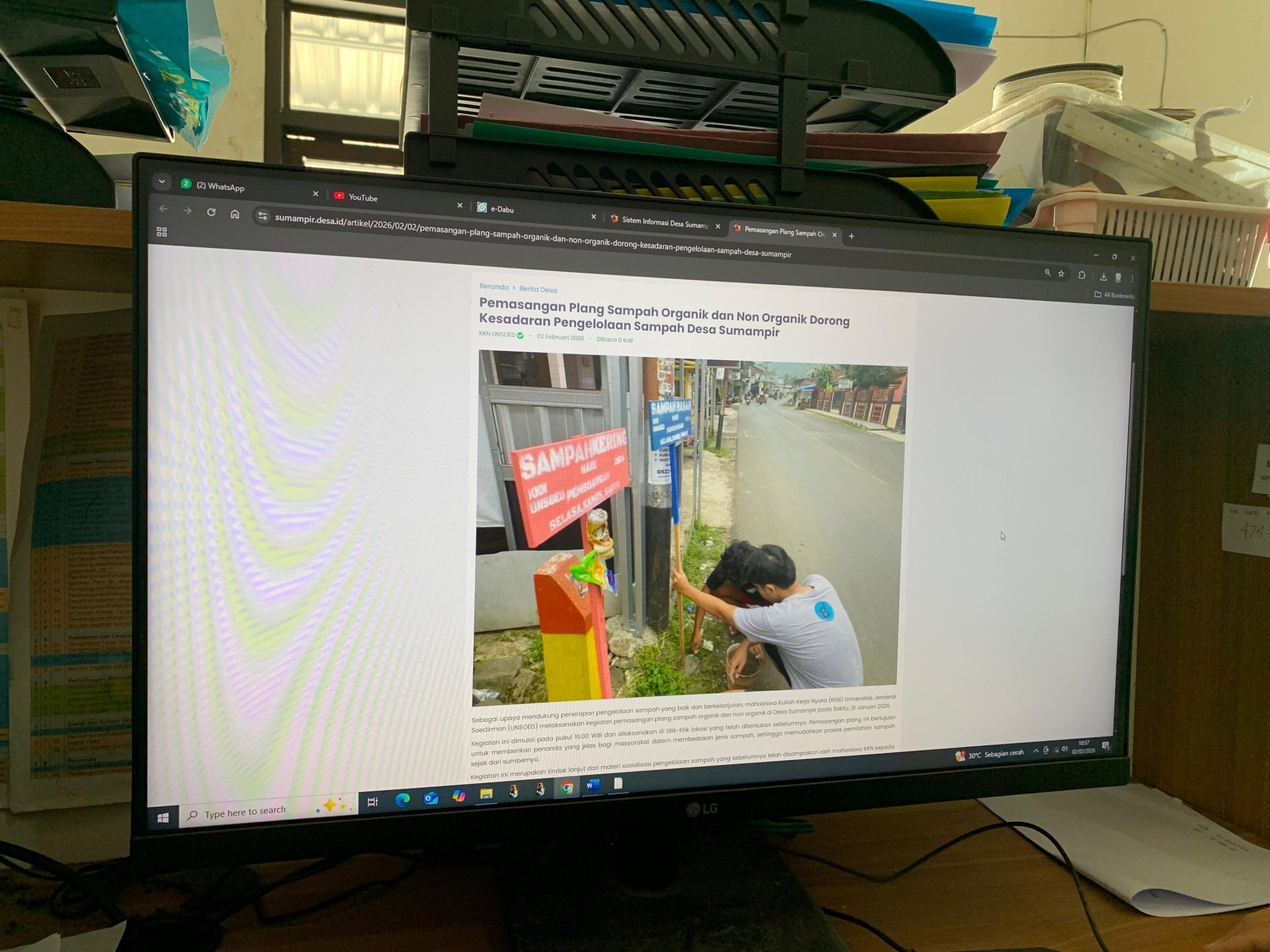 Pengaktifan Web Desa