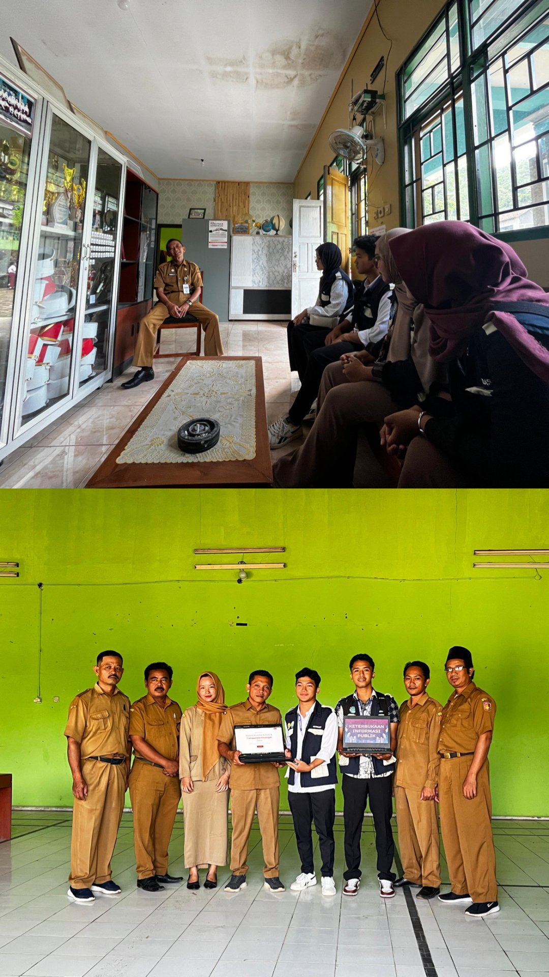 Koordinasi di SMK 1 Wadaslintang, Kunjungan SDN 2 Trimulyo dan Keterbukaan Informasi Publik