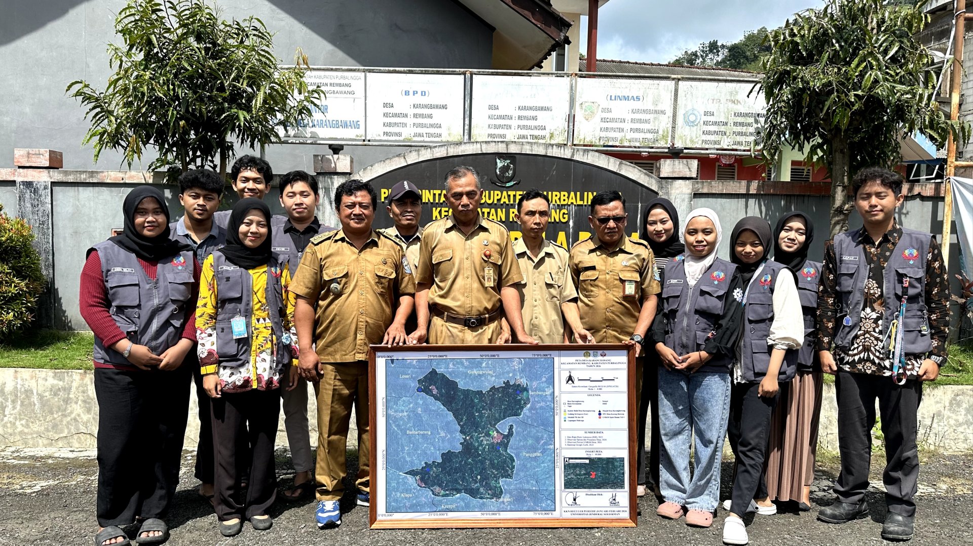 PERESMIAN PETA ADMINISTRASI DESA KARANGBAWANG