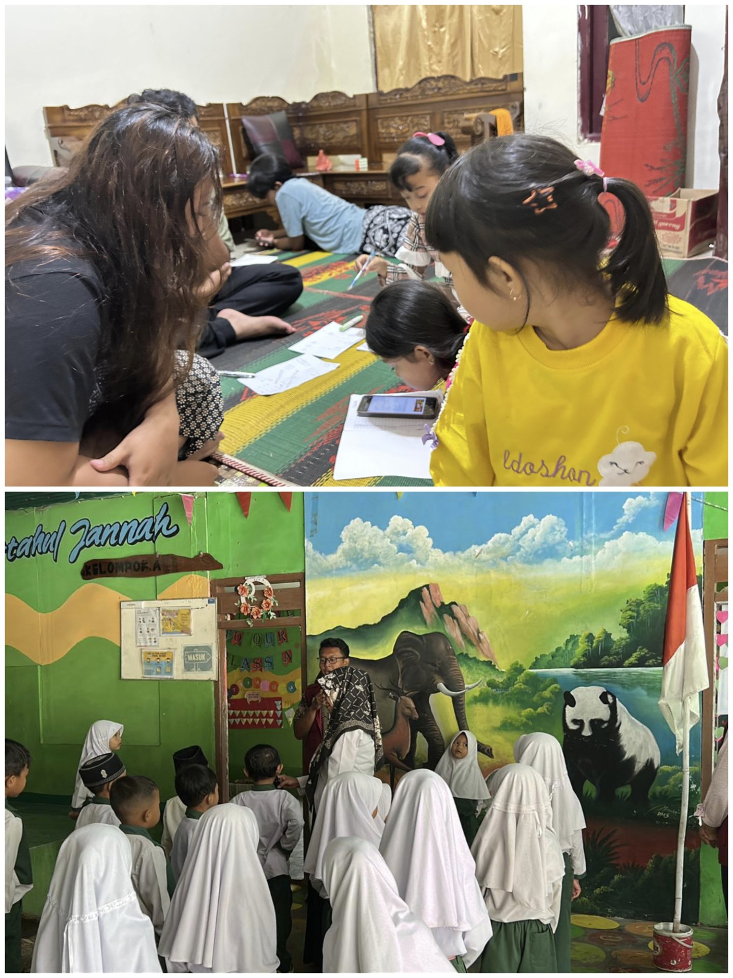 Mengajar di TK dan Les