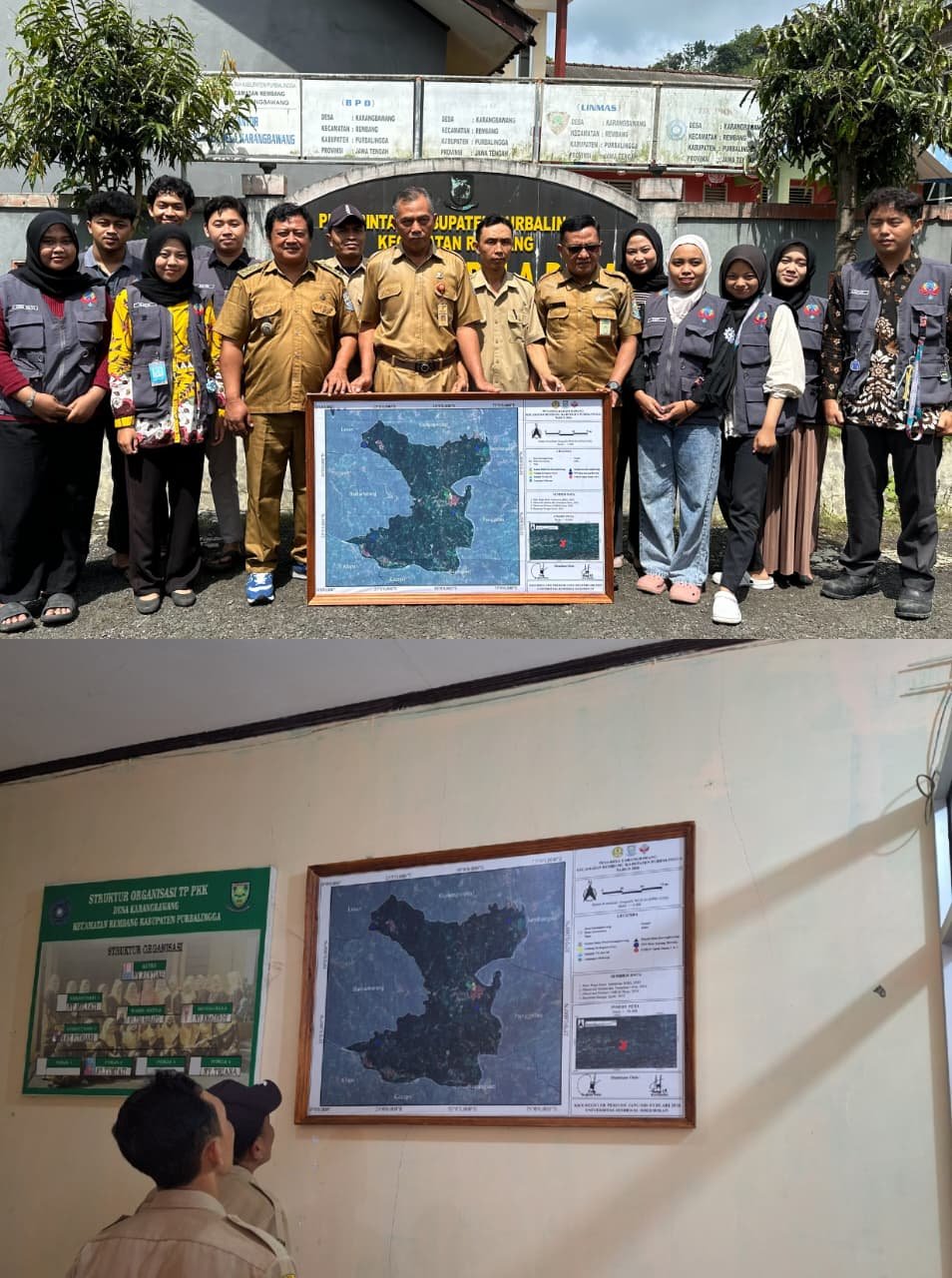 Pemasangan Peta Administrasi Desa