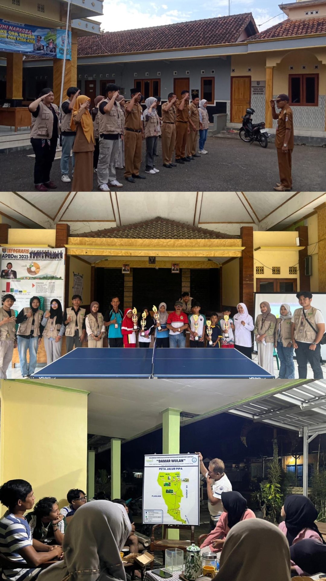 Day 27 Mengikuti Apel Pagi Rutinan Senin Balaidesa, Perlombaan Tenis Meja Antar SD/MI, dan Wawancara Pembuatan Artikel Bersama Narasumber PAMSIMAS