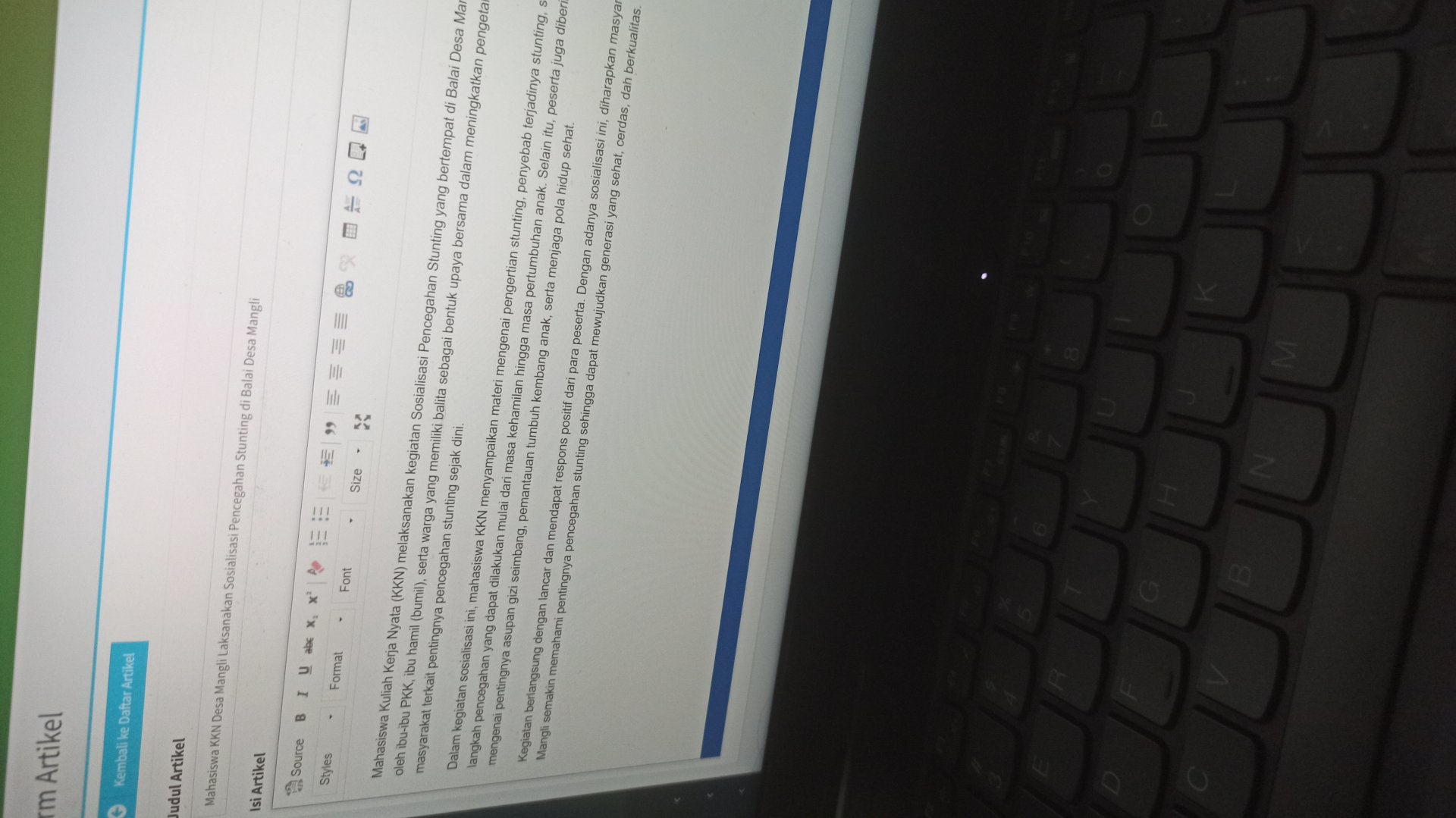 Day 17 - Pembuatan Artikel Website