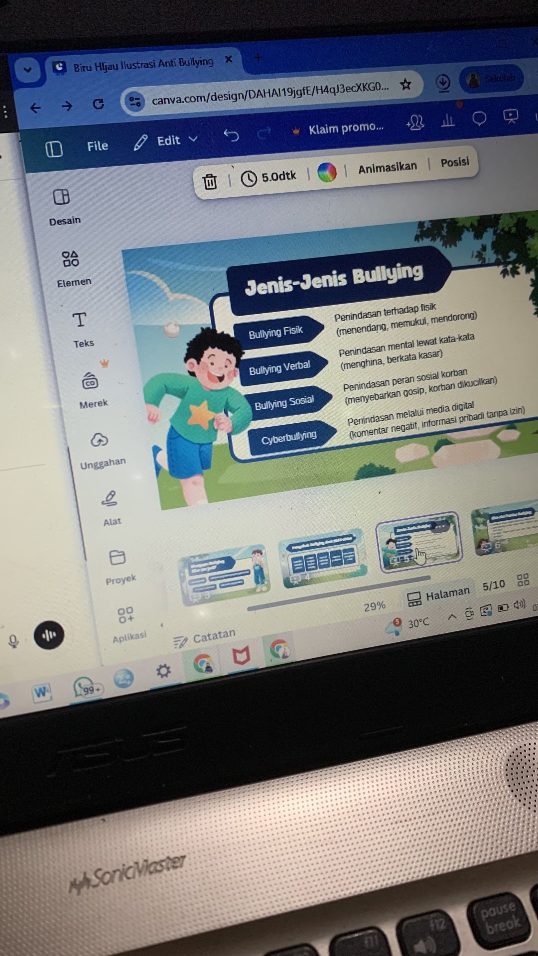 Persiapan Sosialisasi Anti Bullying