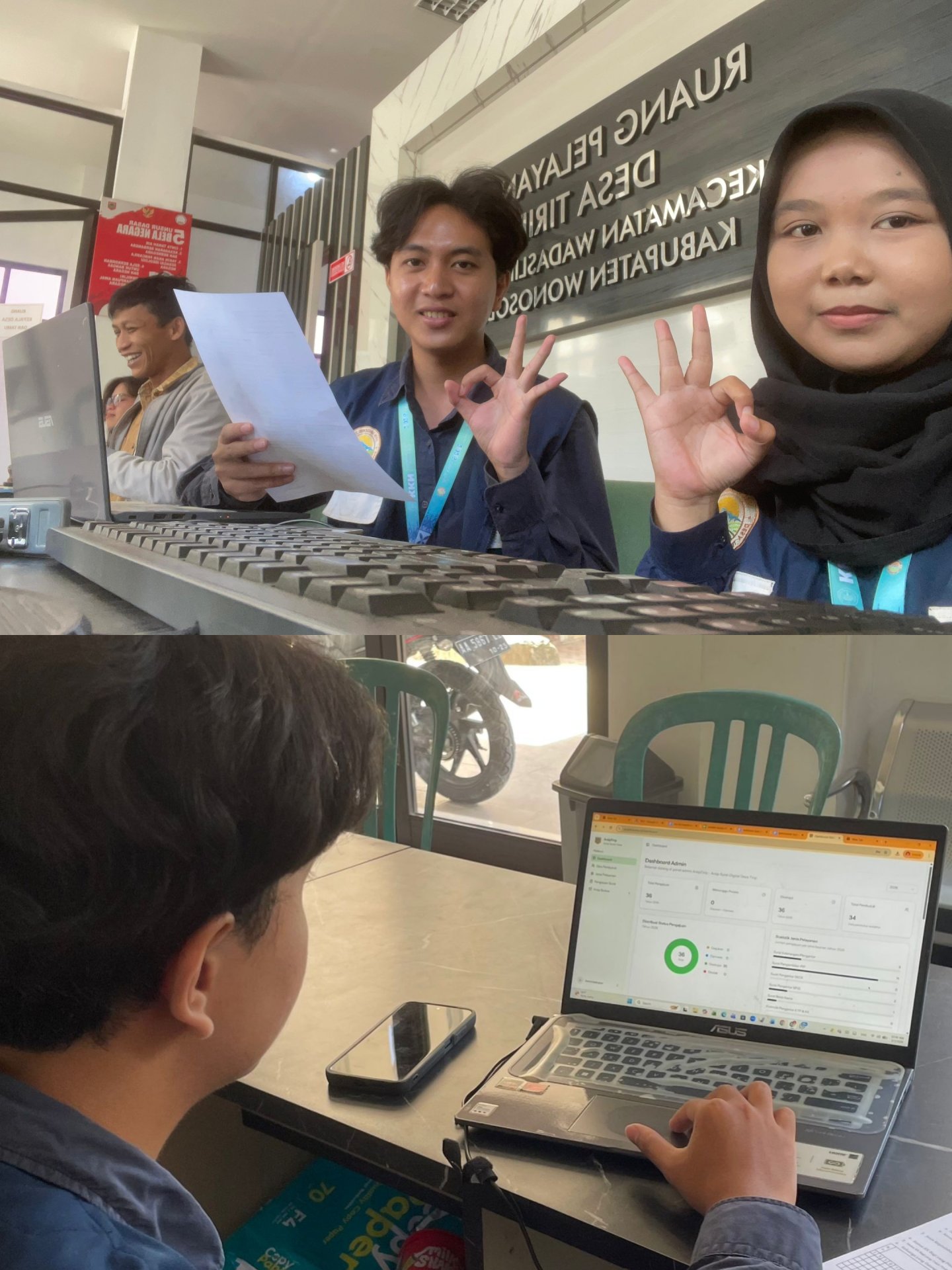 Piket Pelayanan Desa dan Optimalisasi Website "Arsip Tirip"