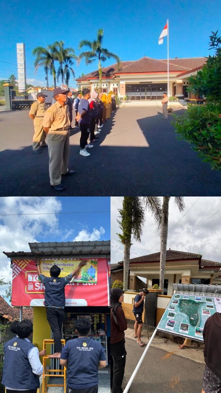 Hari kedua puluh delapan - Apel pagi, pemasangan banner, pemasangan peta