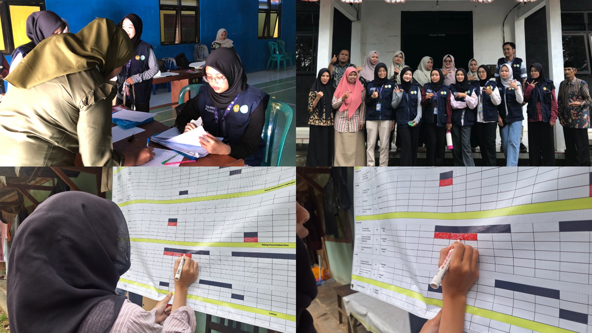 Kegiatan Hari Kedua puluh delapan KKN di Desa Karanganyar, Wadaslintang: Pendampingan Posyandu di Balai Desa Karanganyar