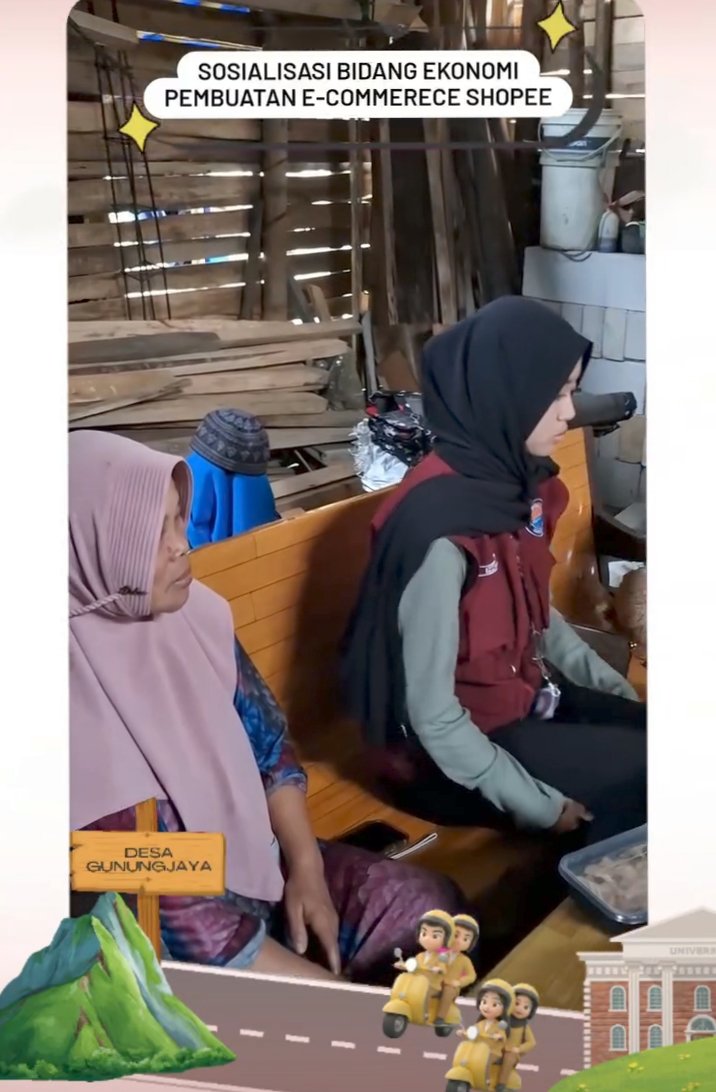 Day 28, KKN Gunung jaya, sosialisasi digital marketing dan pembuatan e-commerce
