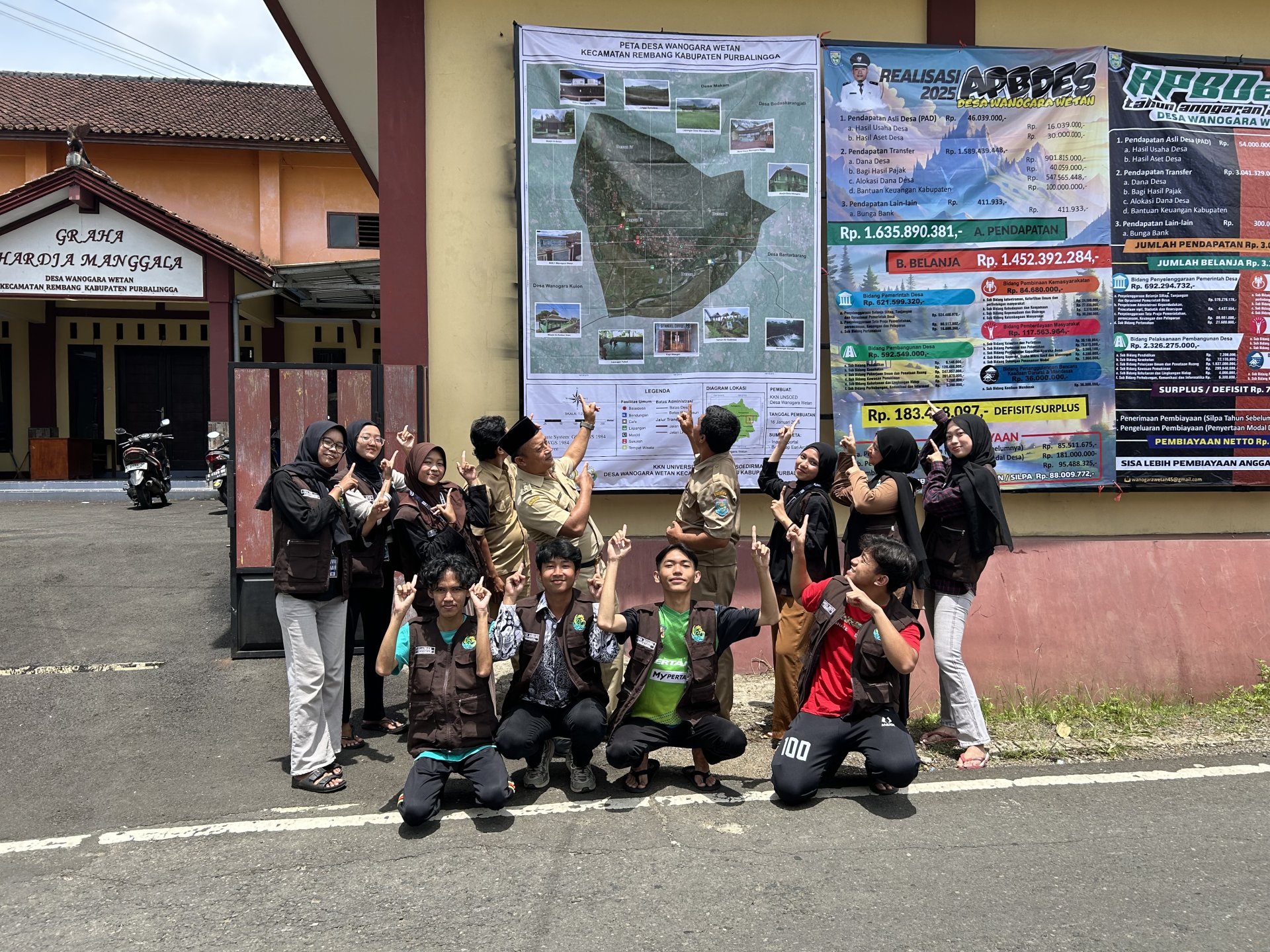 Pemasangan Peta Desa