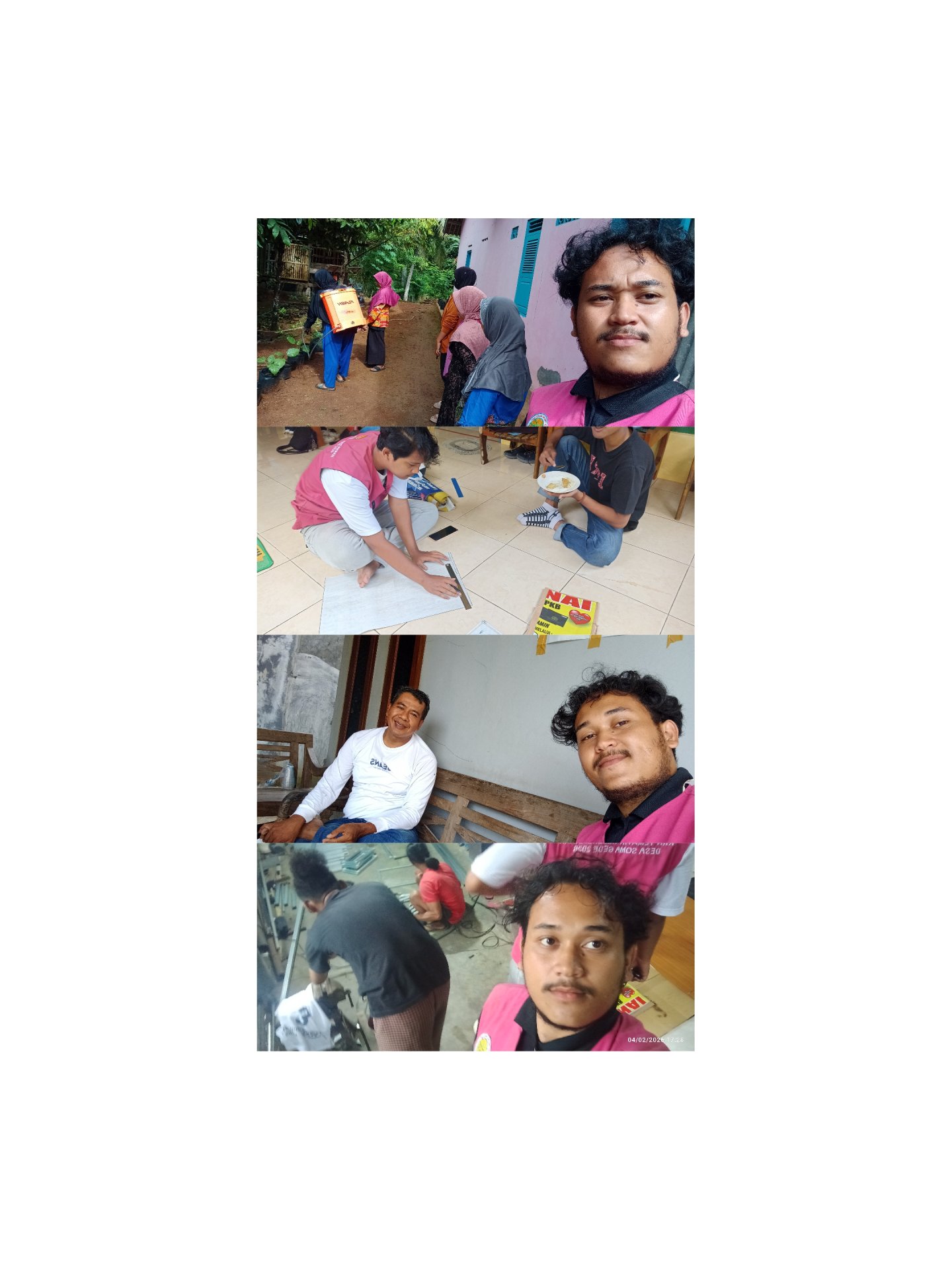 Monitoring, Pembuatan blat Plang, ke Rw 4 input Aspek Kerentanan, cek plang