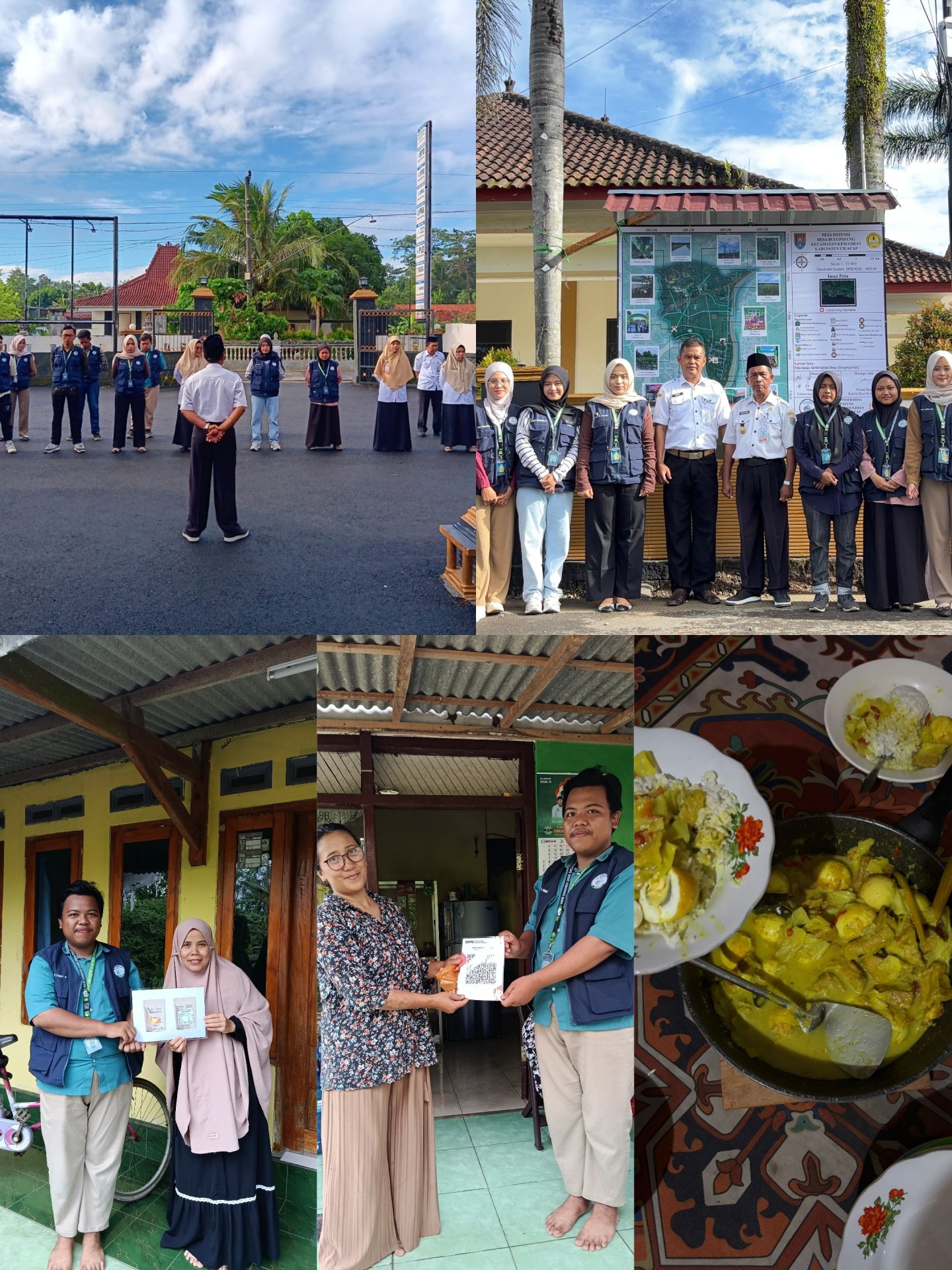 Apel, Peresmian Peta Potensi Desa, Piket masak, dan Penyerahan Qris