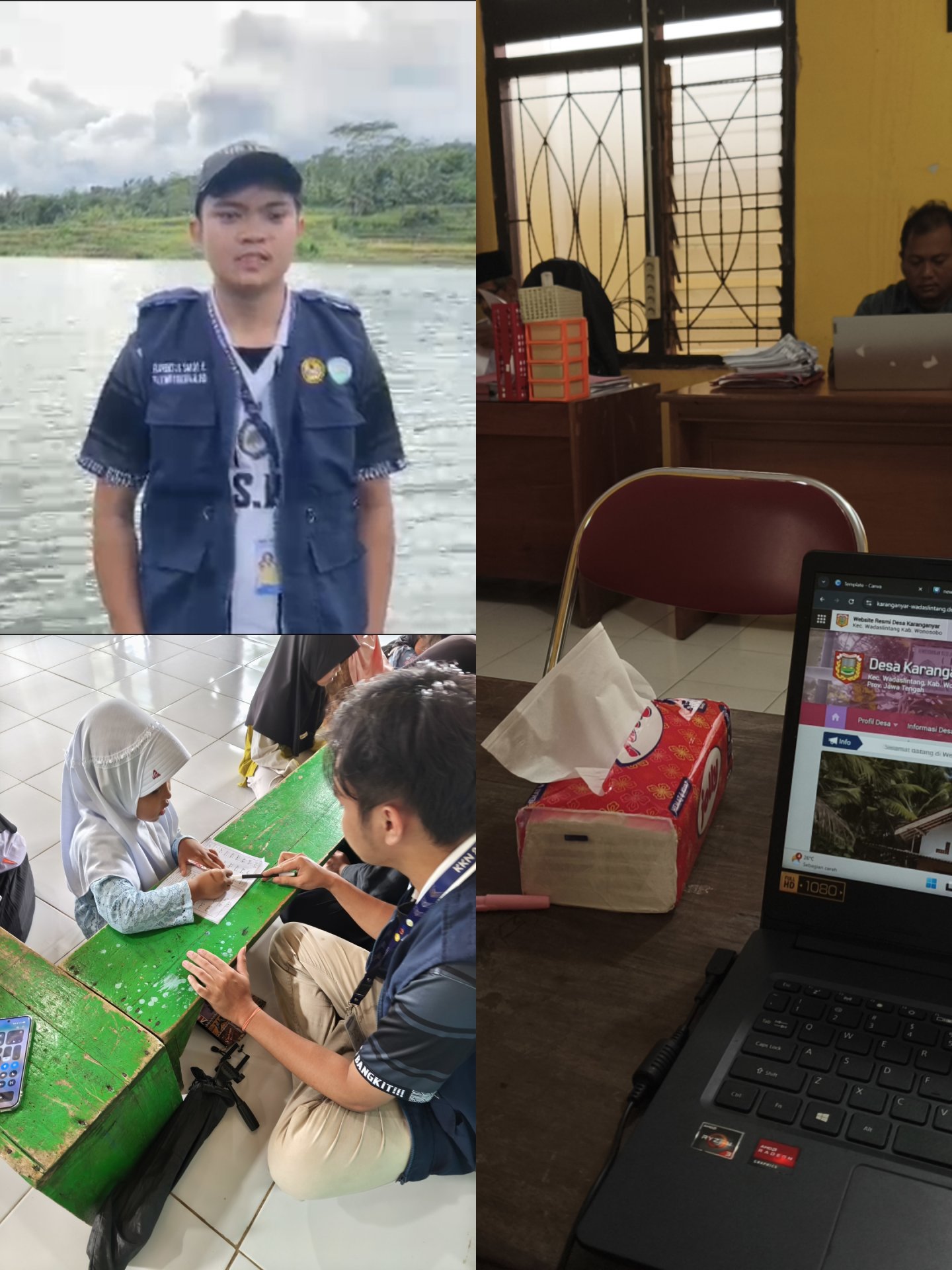 Piket Kantor Desa, Belajar di TPQ Al-Islah, dan Pembuatan Vlog Video