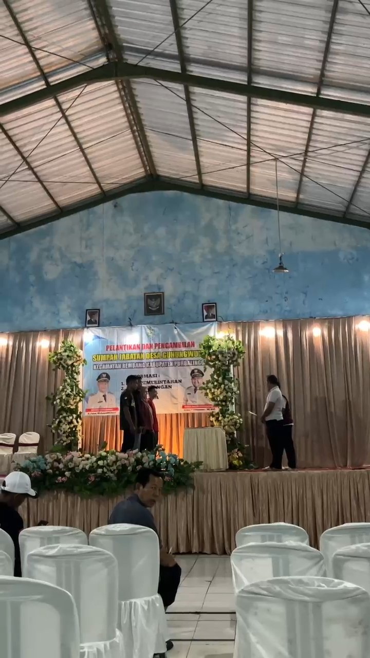 Gladi Pelantikan Perangkat Desa