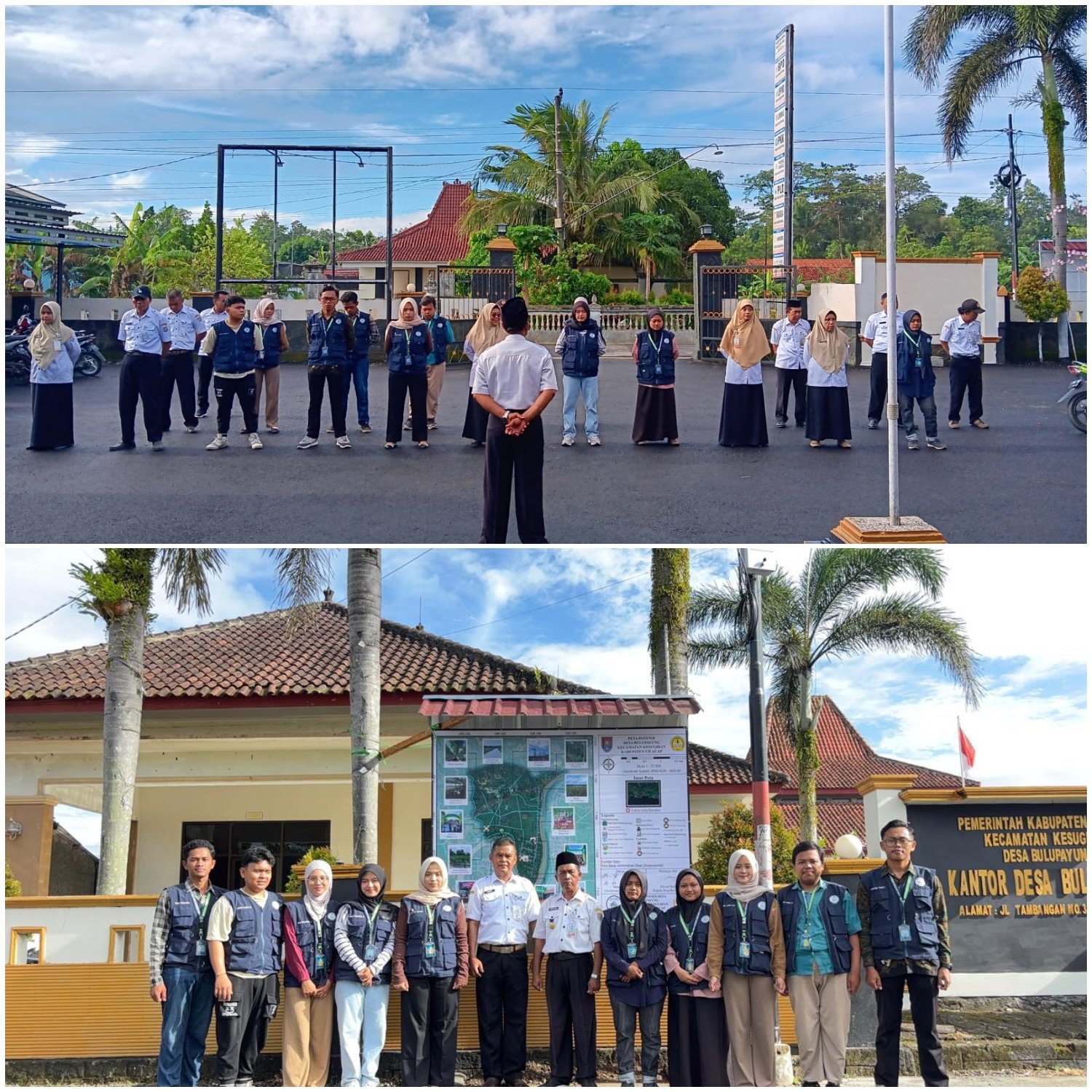 Kkn hari ke-29_apel pagi, peresmian peta potensi desa