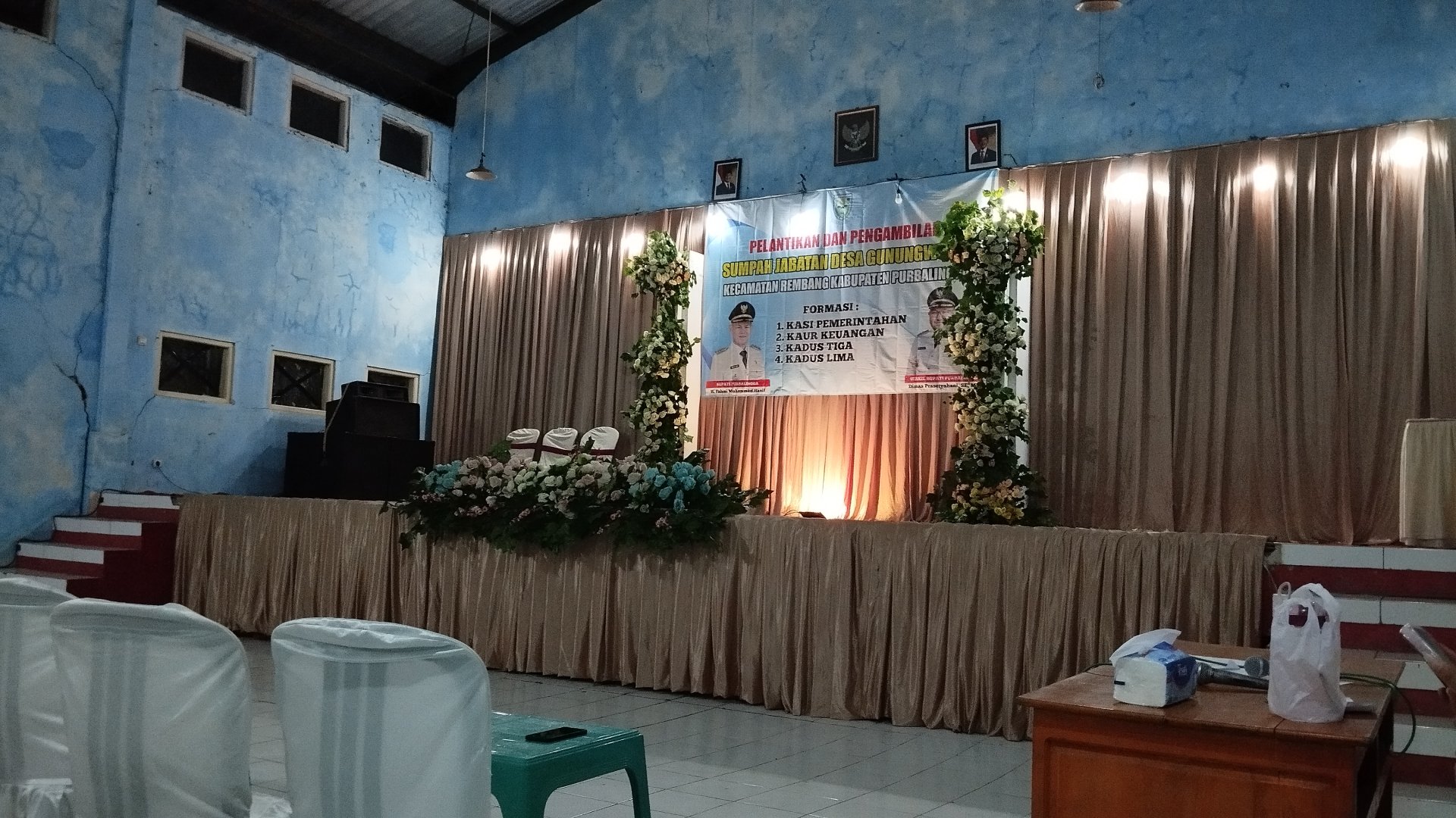 Gladi resik pelantikan aparat desa